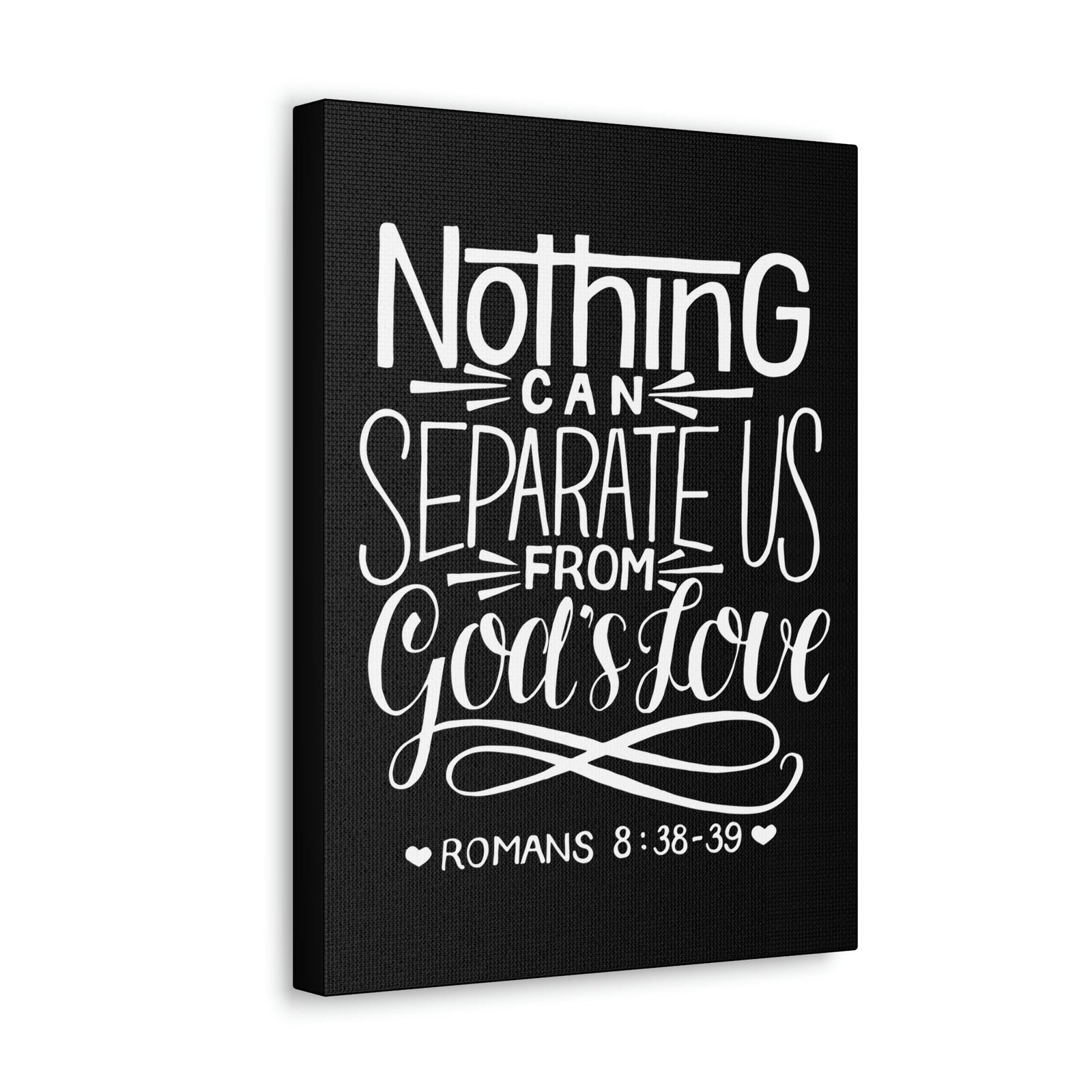 Scripture Walls Nothing Can Separate Us Romans 8:38 Bible Verse Canvas Christian Wall Art Ready to Hang Unframed-Express Your Love Gifts