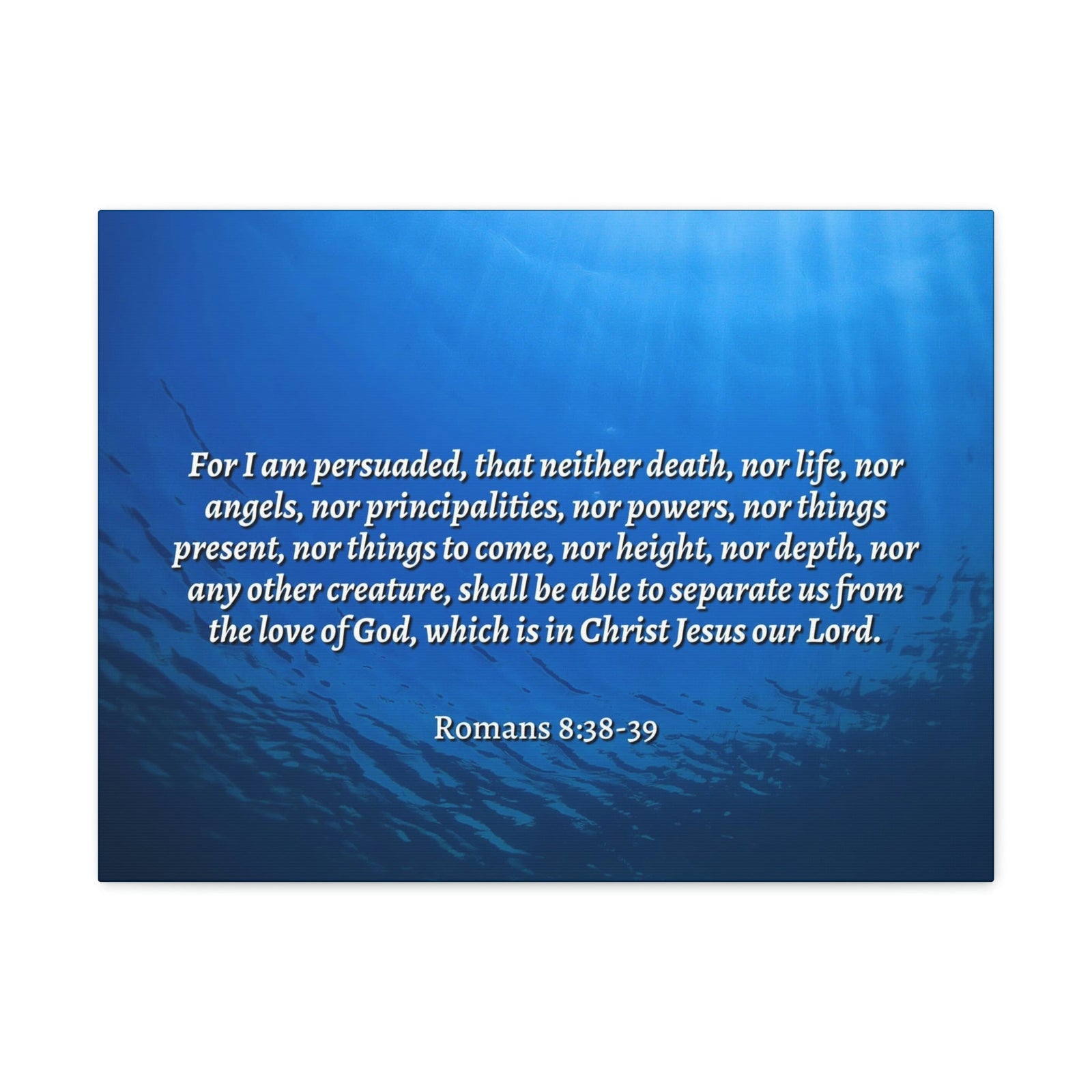 Scripture Walls Nothing Can Separate Us Romans 8:39 Bible Verse Canvas Christian Wall Art Ready to Hang Unframed-Express Your Love Gifts