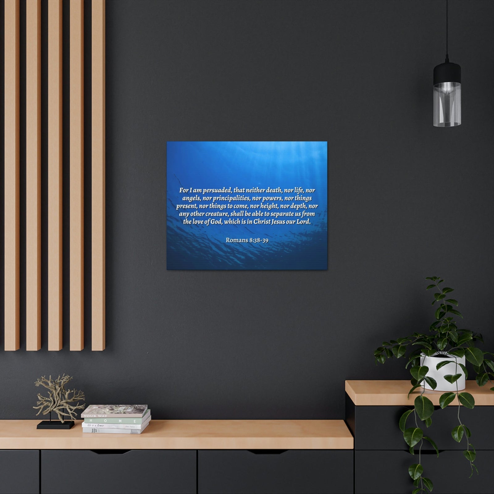 Scripture Walls Nothing Can Separate Us Romans 8:39 Bible Verse Canvas Christian Wall Art Ready to Hang Unframed-Express Your Love Gifts