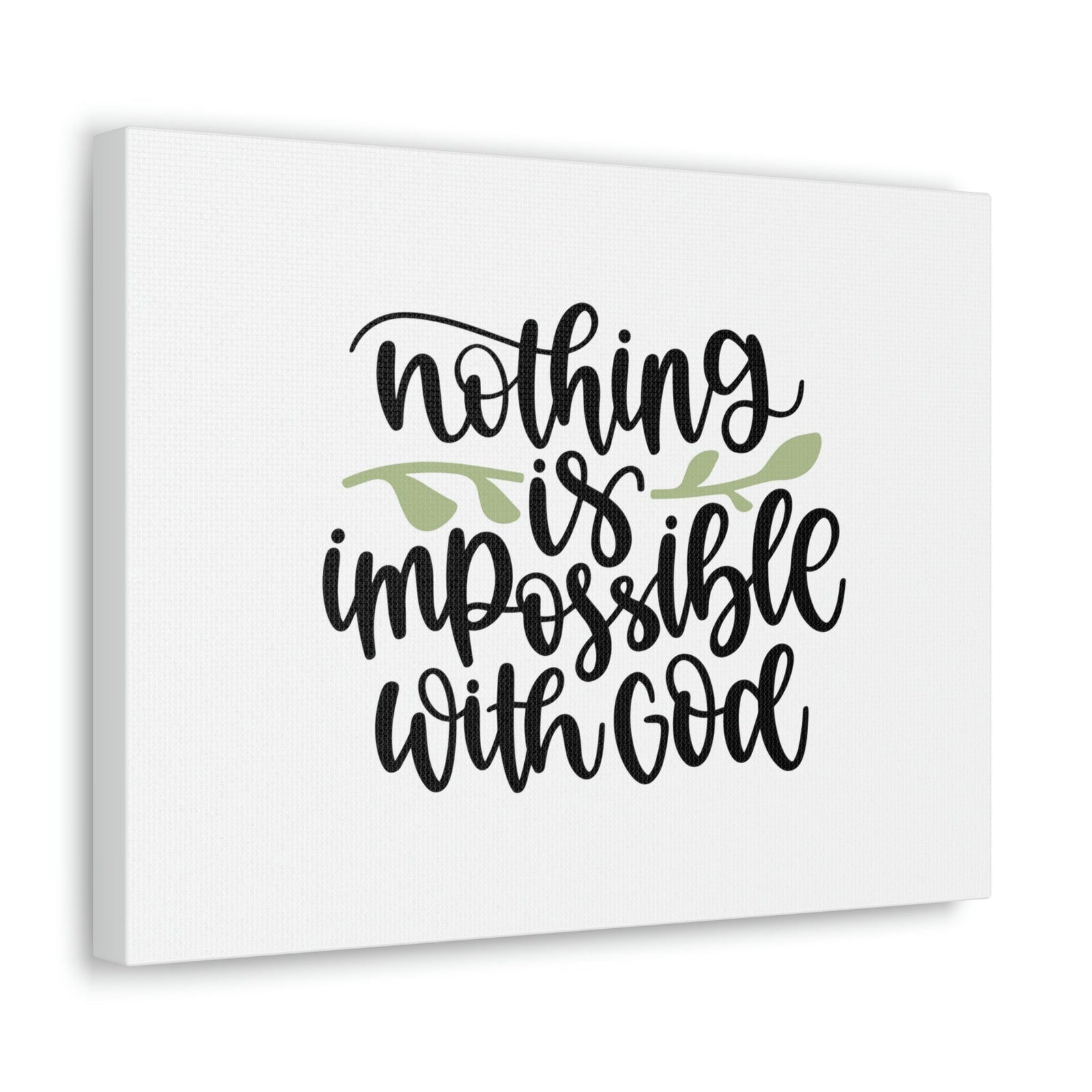 Scripture Walls Nothing Is Impossible With God Luke 1:37 Christian Wall Art Bible Verse Print Ready to Hang Unframed-Express Your Love Gifts