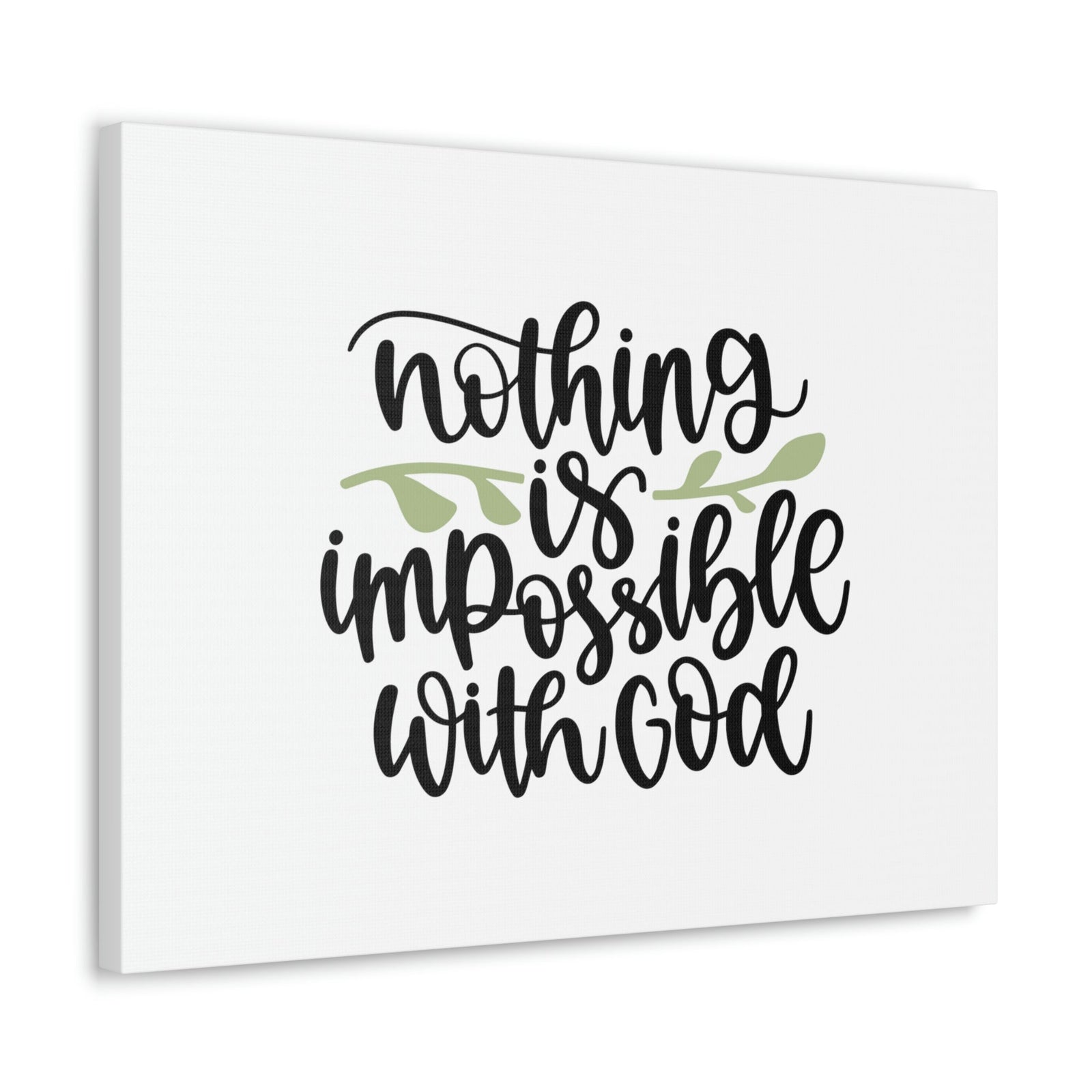 Scripture Walls Nothing Is Impossible With God Luke 1:37 Christian Wall Art Bible Verse Print Ready to Hang Unframed-Express Your Love Gifts