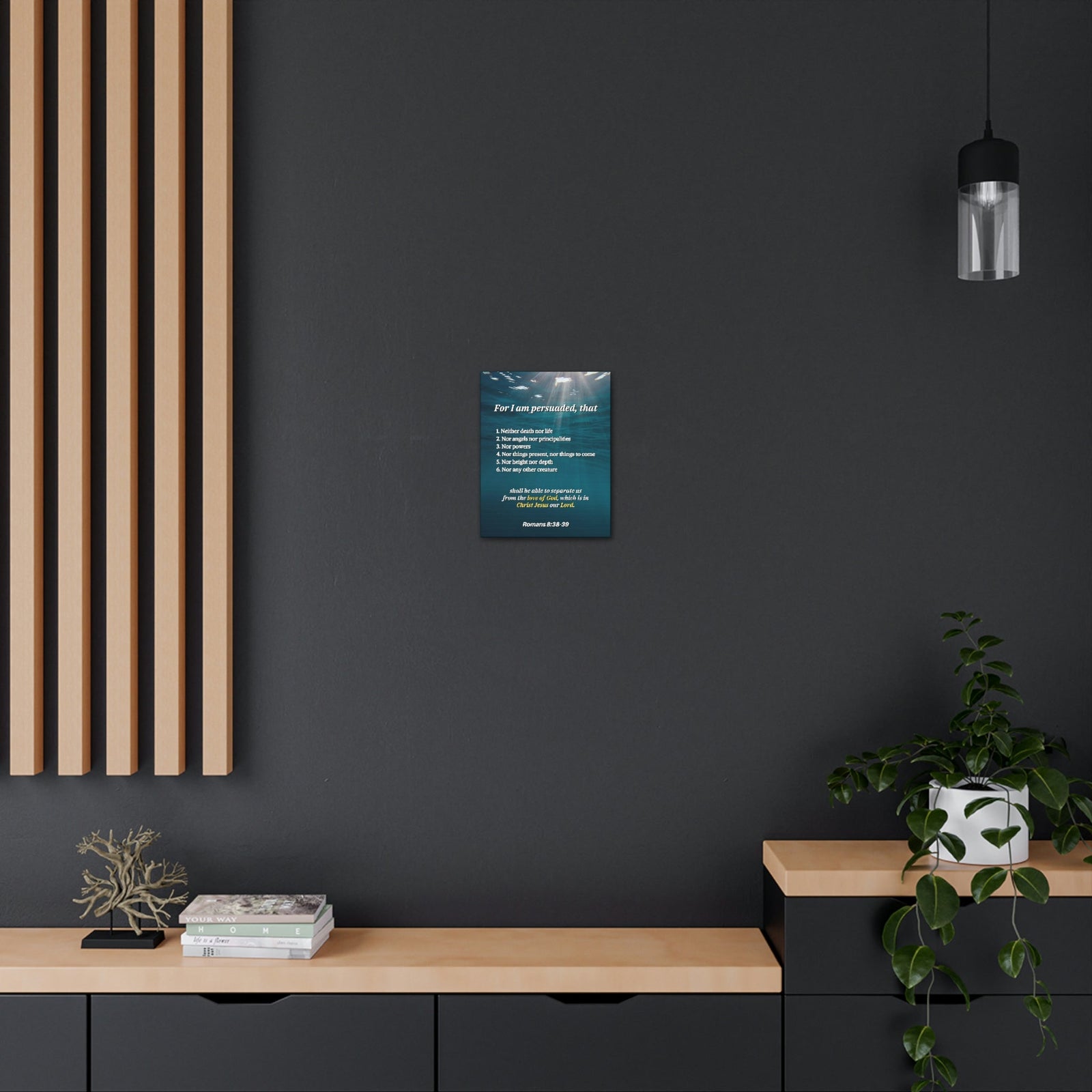 Scripture Walls Nothing Separates Us Love Of God Romans 8:39 Bible Verse Canvas Christian Wall Art Ready to Hang Unframed-Express Your Love Gifts
