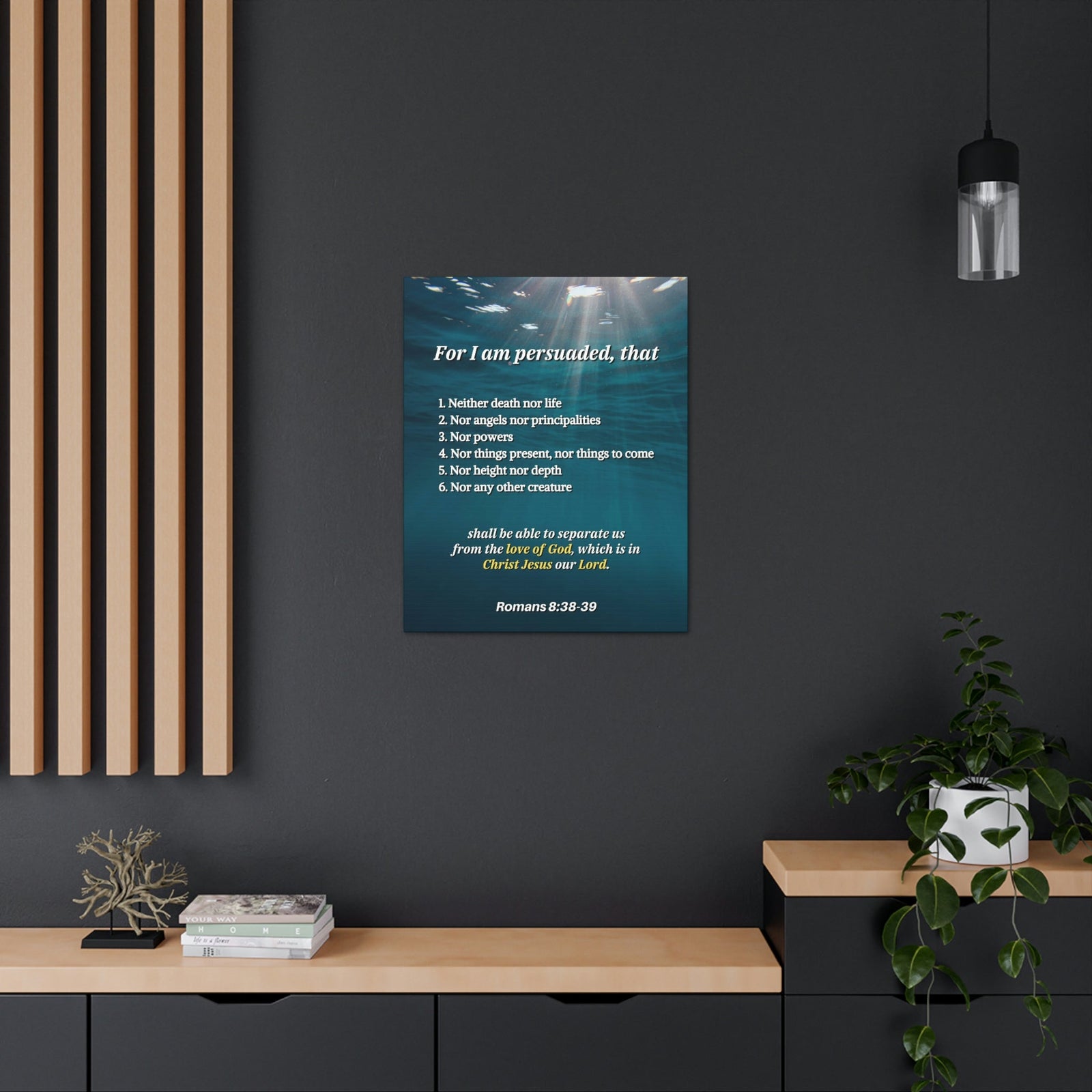 Scripture Walls Nothing Separates Us Love Of God Romans 8:39 Bible Verse Canvas Christian Wall Art Ready to Hang Unframed-Express Your Love Gifts