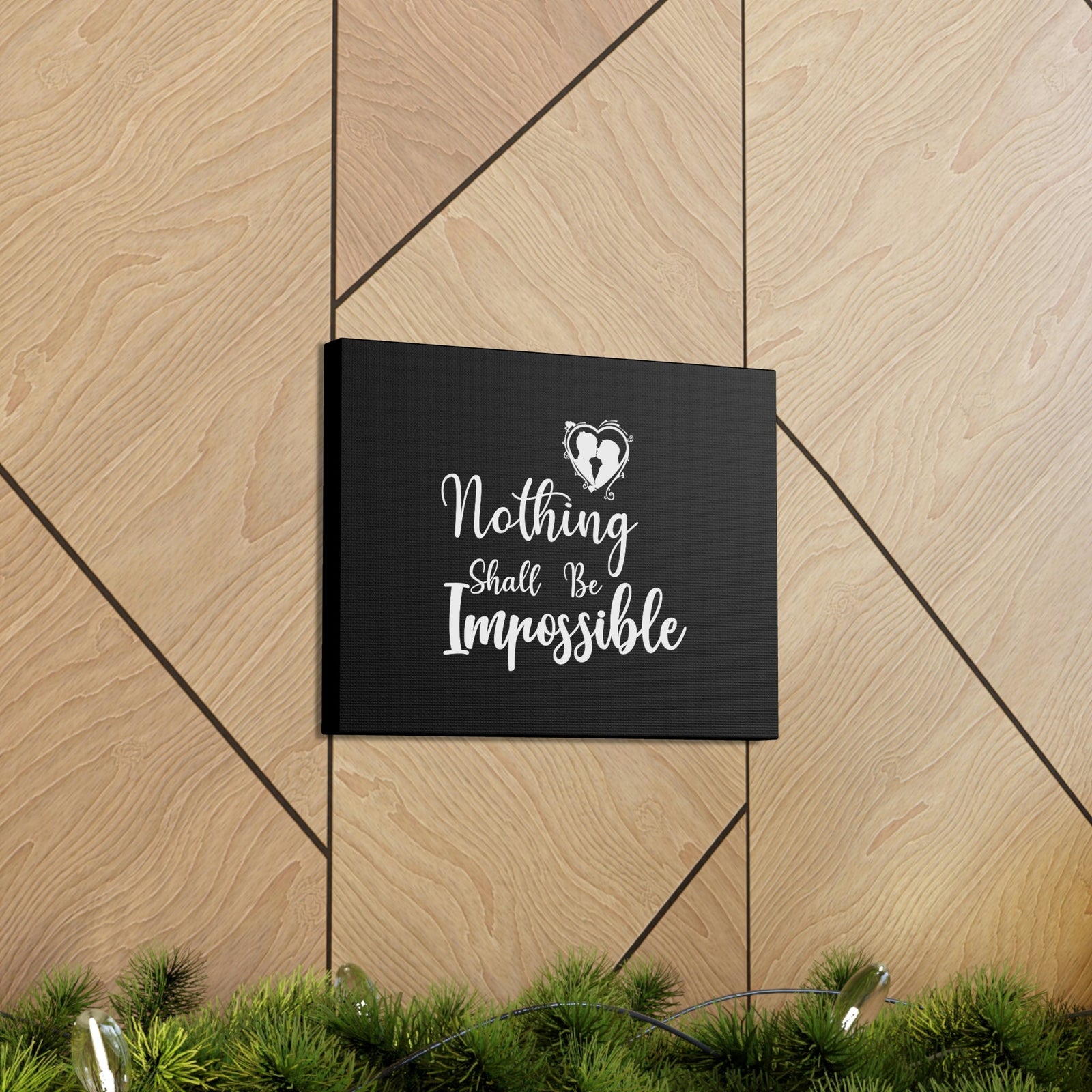 Scripture Walls Nothing Shall Be Impossible Matthew 19:26 Christian Wall Art Bible Verse Print Ready to Hang Unframed-Express Your Love Gifts