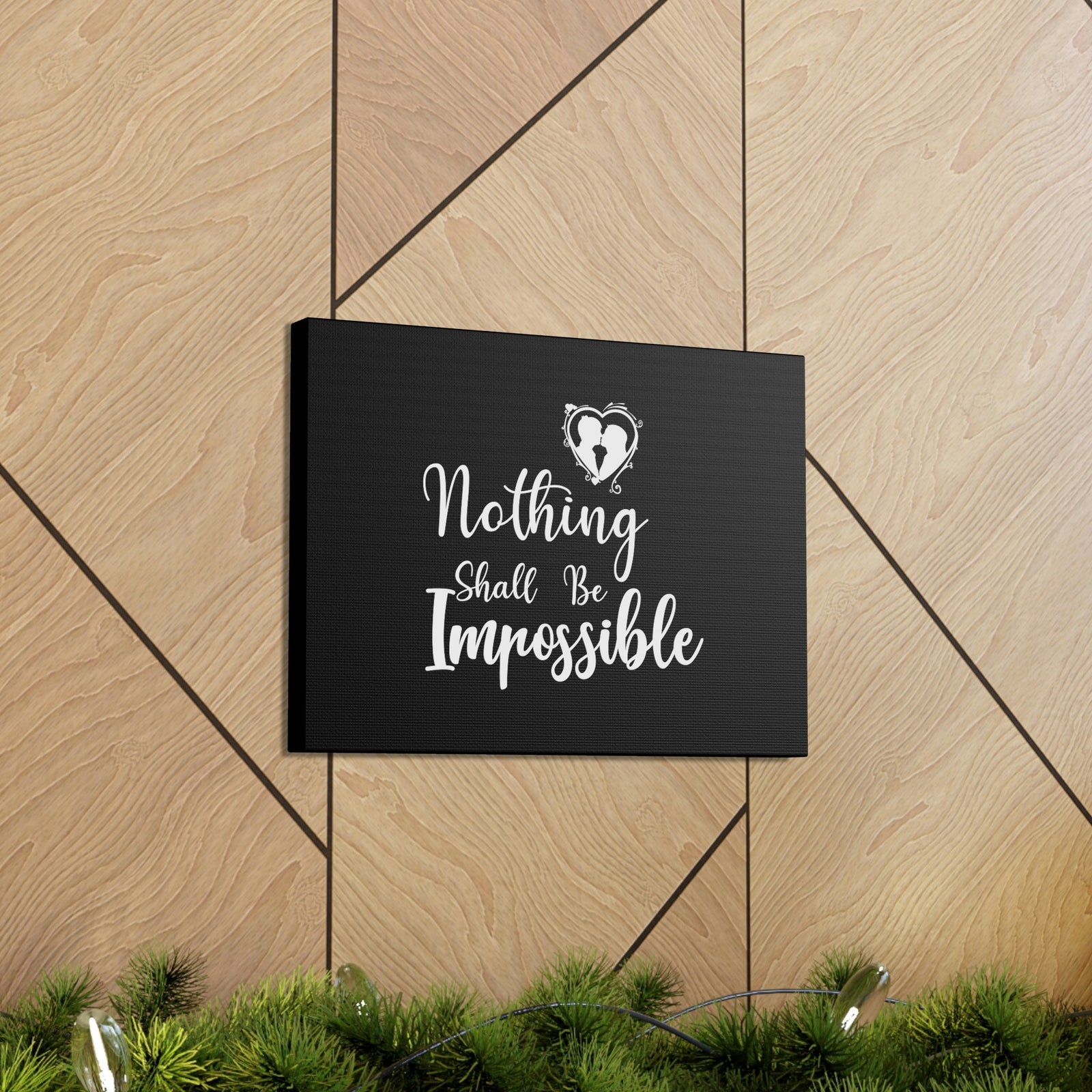 Scripture Walls Nothing Shall Be Impossible Matthew 19:26 Christian Wall Art Bible Verse Print Ready to Hang Unframed-Express Your Love Gifts