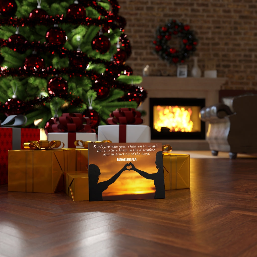 Scripture Walls Nurture and Admonition Ephesians 6:4 Bible Verse Canvas Christian Wall Art Ready to Hang Unframed-Express Your Love Gifts