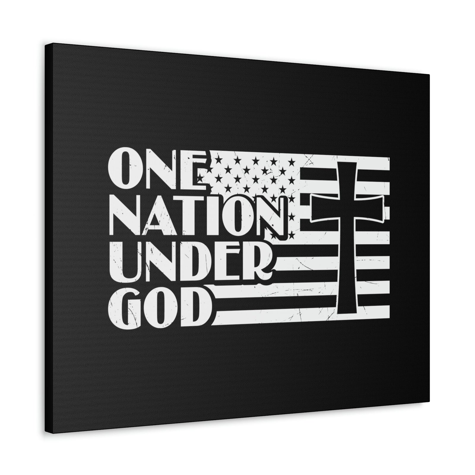 Scripture Walls One Nation Under God Matthew 28:18 Christian Wall Art Bible Verse Print Ready to Hang Unframed-Express Your Love Gifts