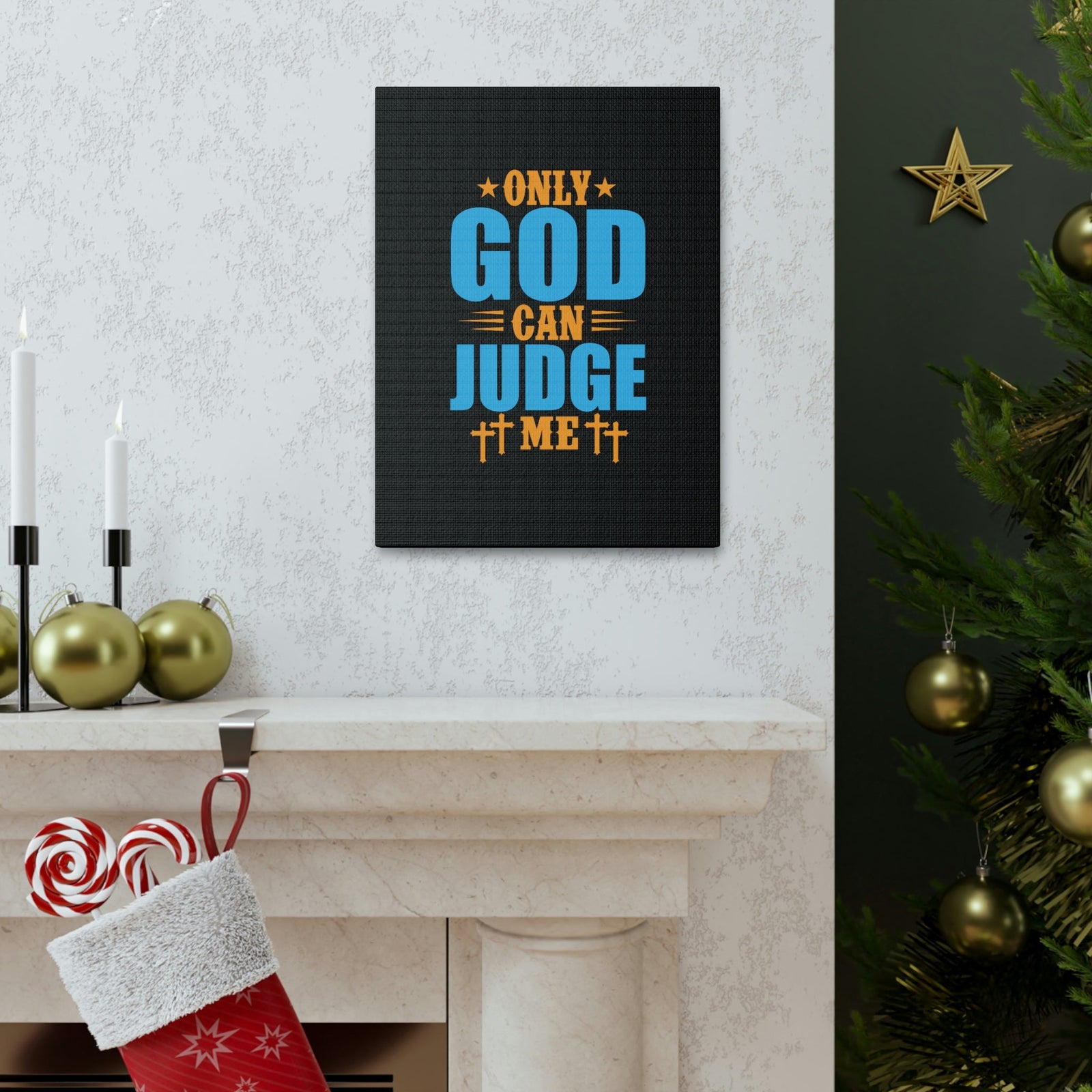 Scripture Walls Only God Can Judge Me James 4:12 Christian Wall Art Bible Verse Print Ready to Hang Unframed-Express Your Love Gifts