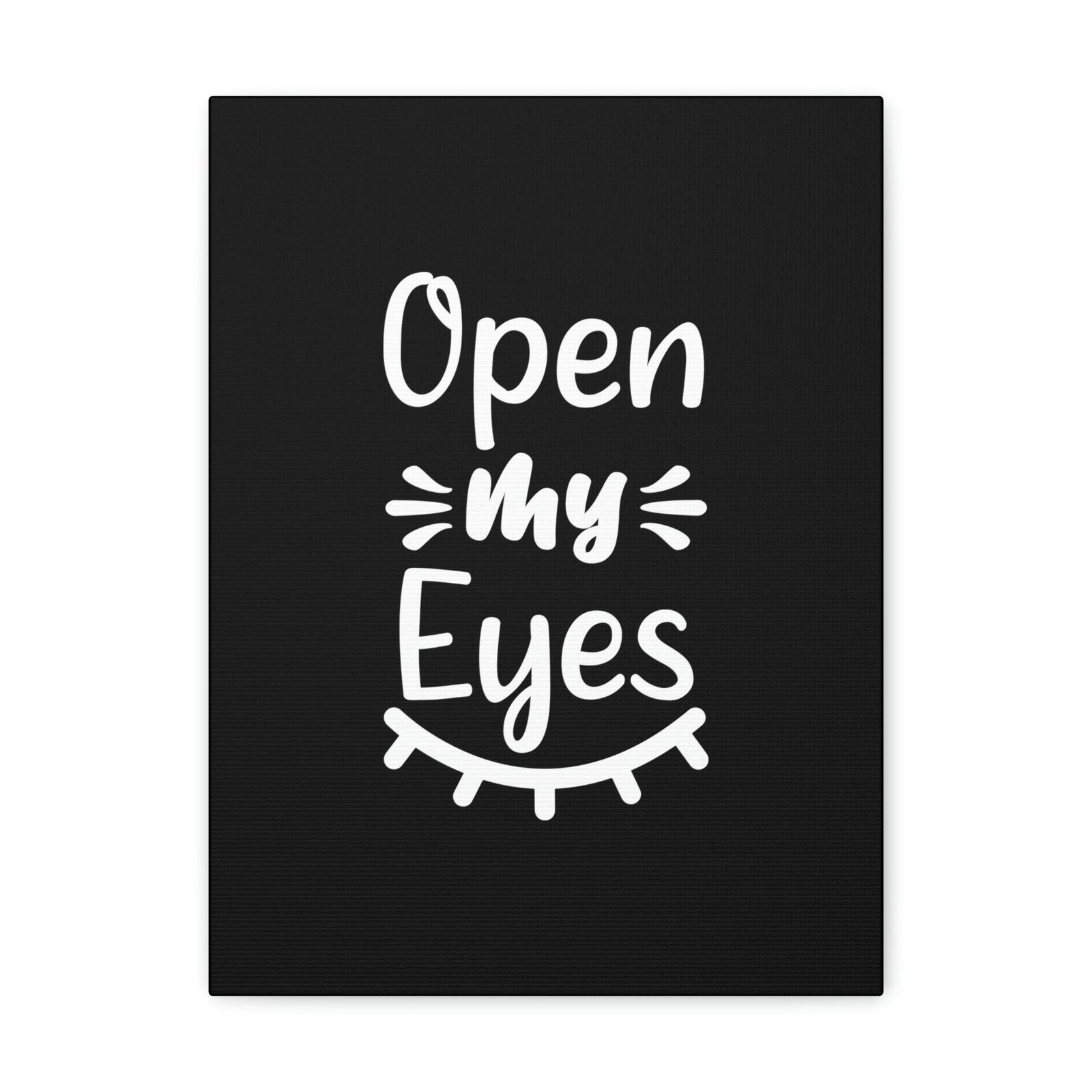 Scripture Walls Open My Eyes Psalm 119:18 Black Christian Wall Art Bible Verse Print Ready to Hang Unframed-Express Your Love Gifts