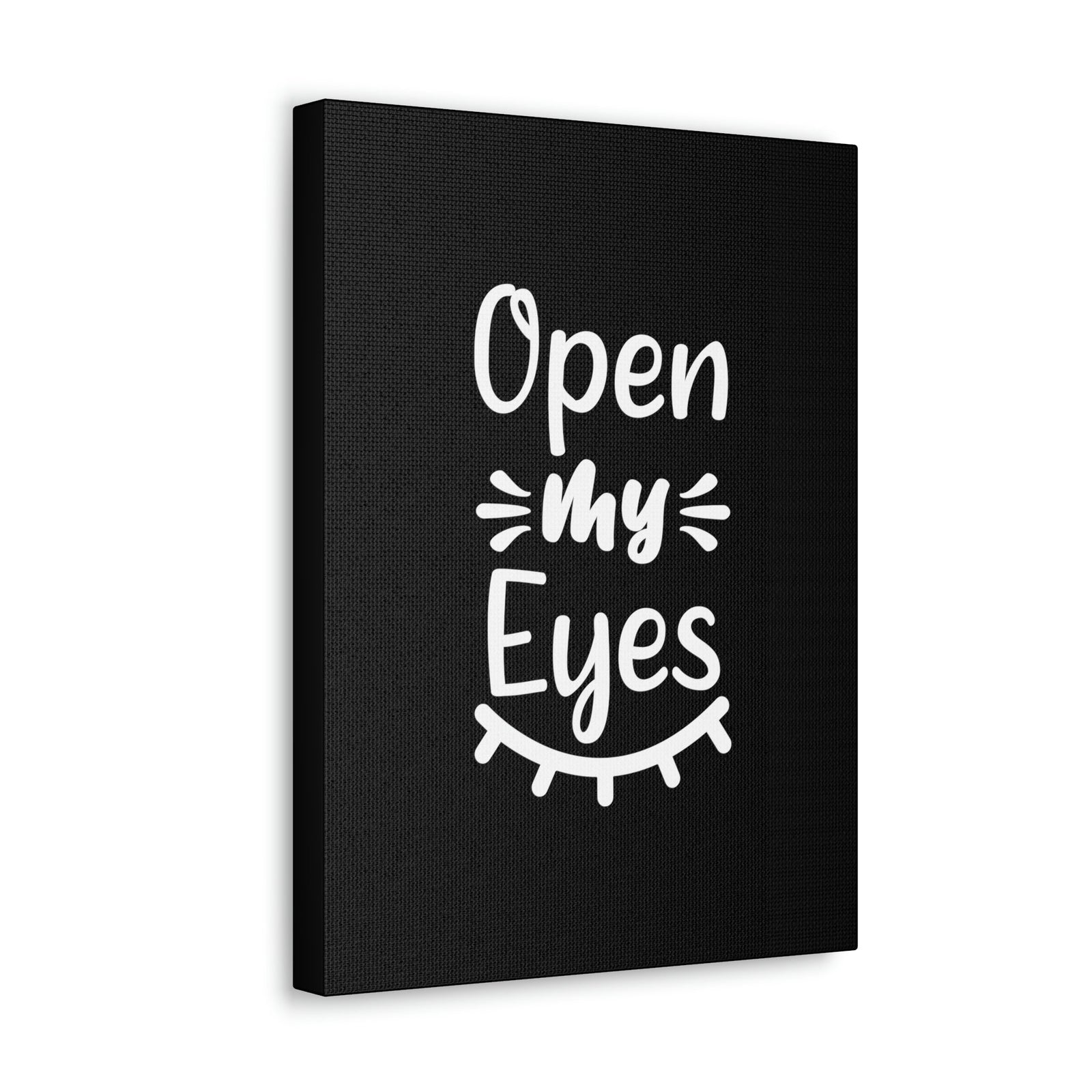 Scripture Walls Open My Eyes Psalm 119:18 Black Christian Wall Art Bible Verse Print Ready to Hang Unframed-Express Your Love Gifts