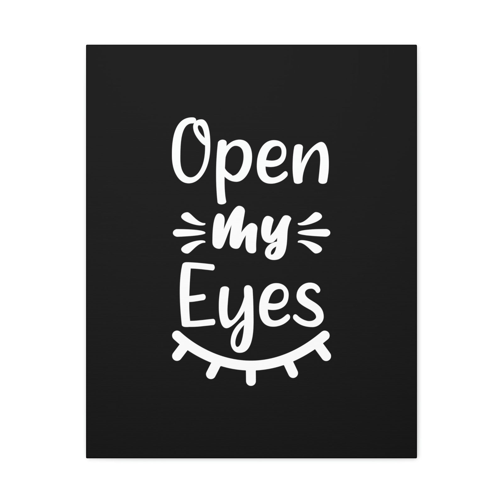 Scripture Walls Open My Eyes Psalm 119:18 Black Christian Wall Art Bible Verse Print Ready to Hang Unframed-Express Your Love Gifts