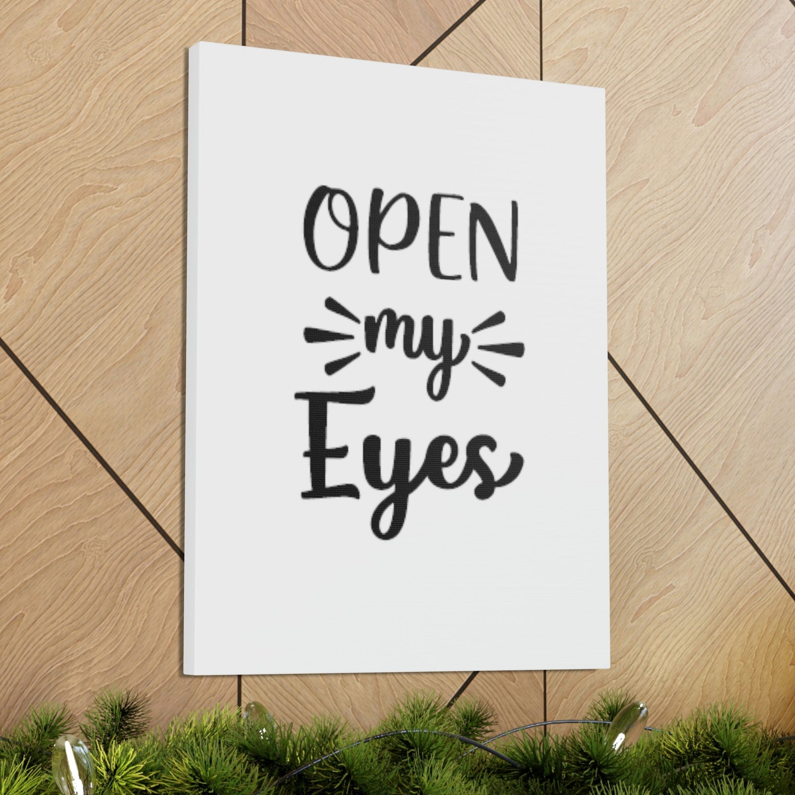 Scripture Walls Open My Eyes Psalm 119:18 Cursive Christian Wall Art Bible Verse Print Ready to Hang Unframed-Express Your Love Gifts