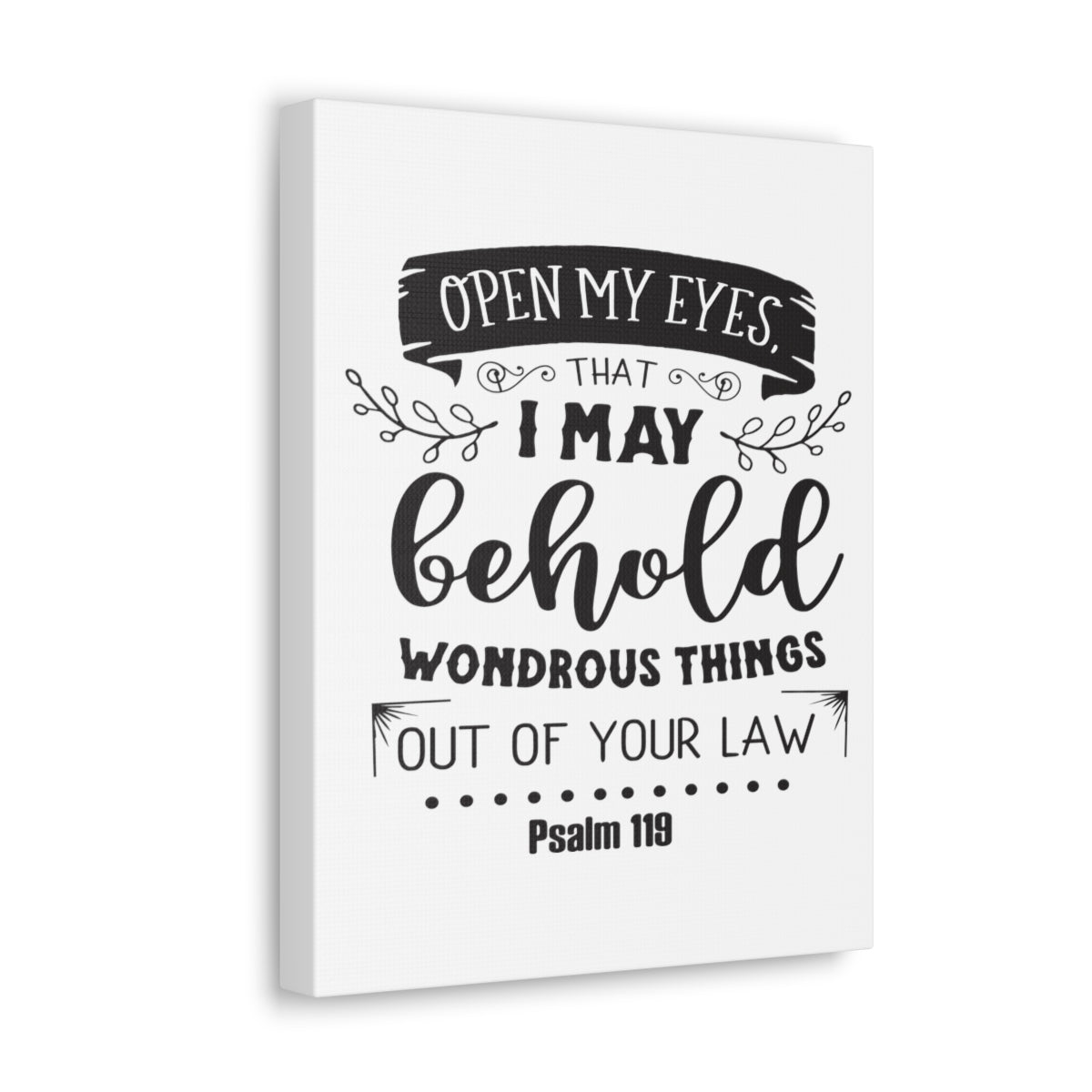 Scripture Walls Open My Eyes Psalms 119 Christian Wall Art Print Ready to Hang Unframed-Express Your Love Gifts