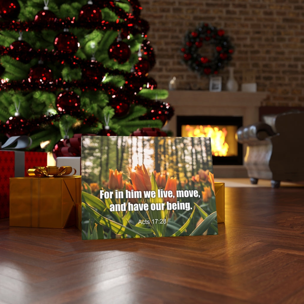 Scripture Walls Our Being Acts 17:28 Bible Verse Canvas Christian Wall Art Ready to Hang Unframed-Express Your Love Gifts