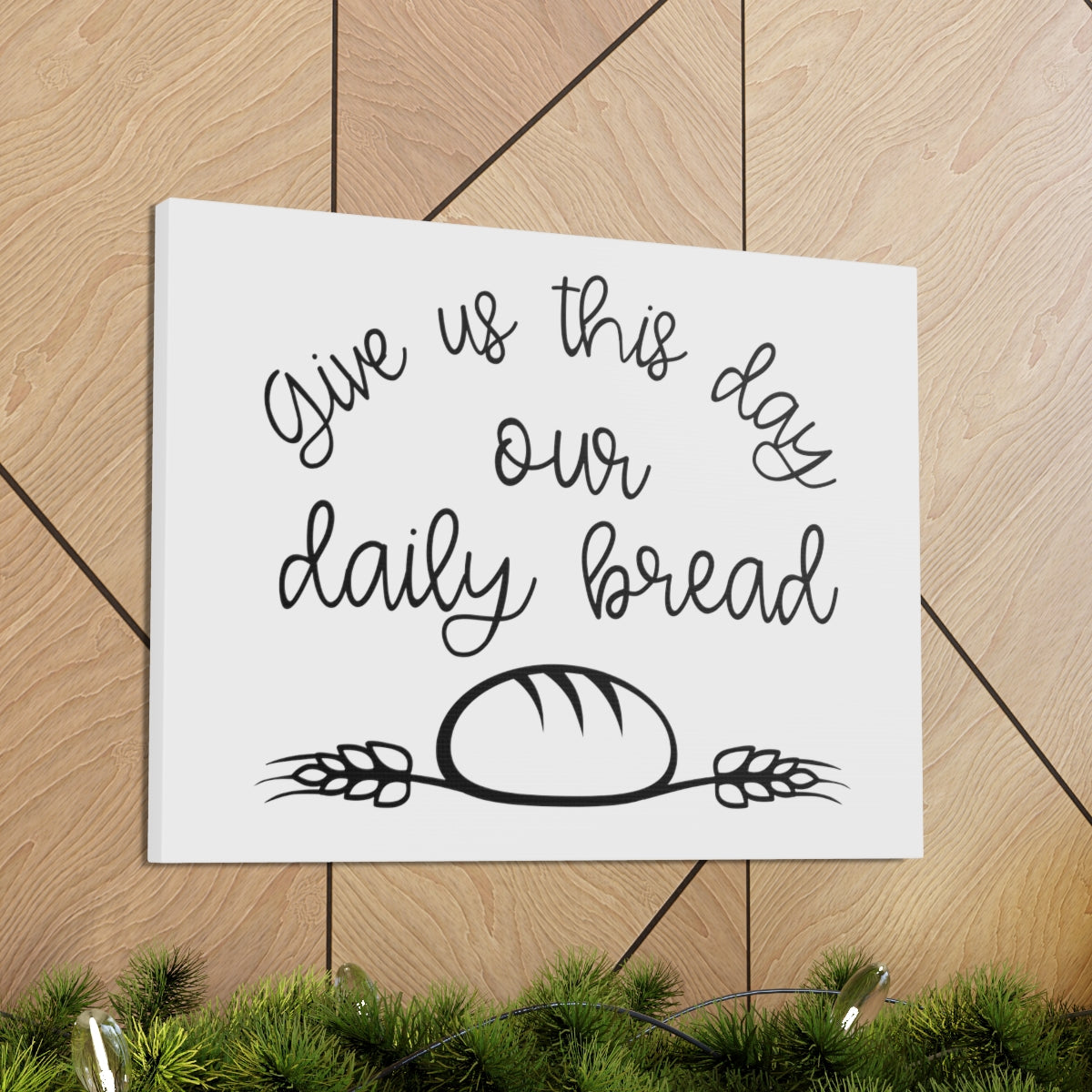 Scripture Walls Our Daily Bread Matthew 6:11 Christian Wall Art Print Ready to Hang Unframed-Express Your Love Gifts