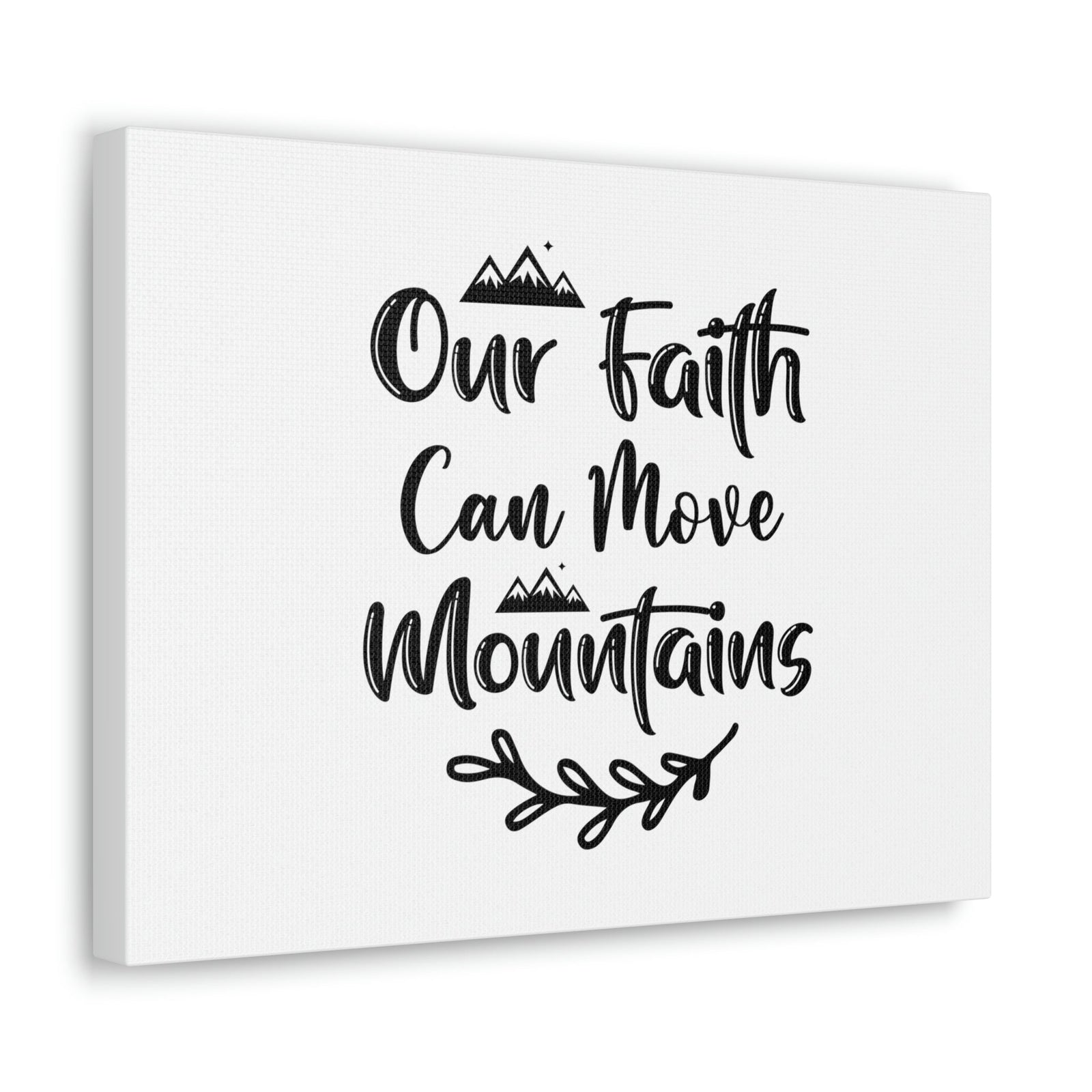Scripture Walls Our Faith Can Move Mountains Matthew 17:20 Christian Wall Art Bible Verse Print Ready to Hang Unframed-Express Your Love Gifts