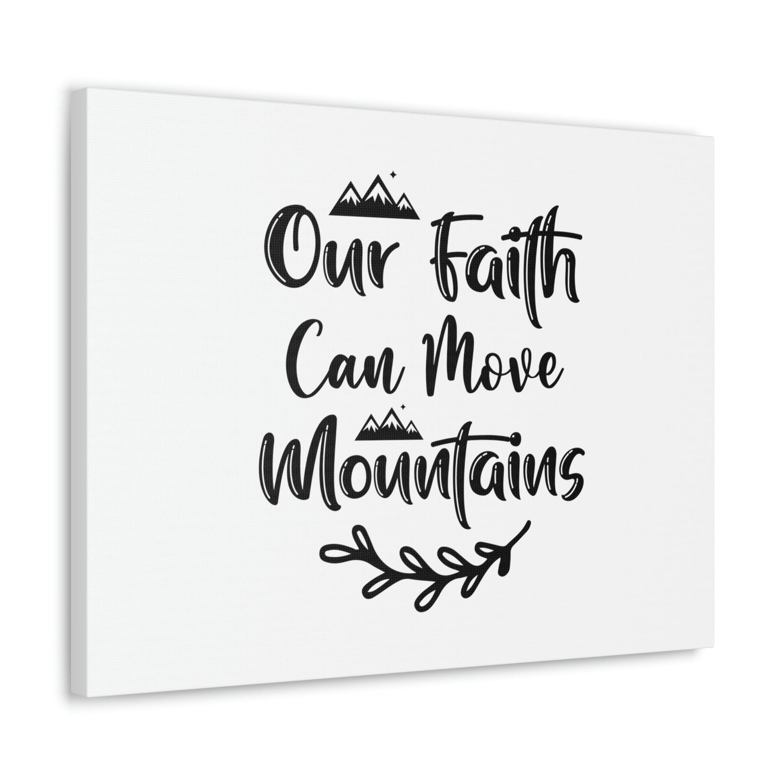 Scripture Walls Our Faith Can Move Mountains Matthew 17:20 Christian Wall Art Bible Verse Print Ready to Hang Unframed-Express Your Love Gifts