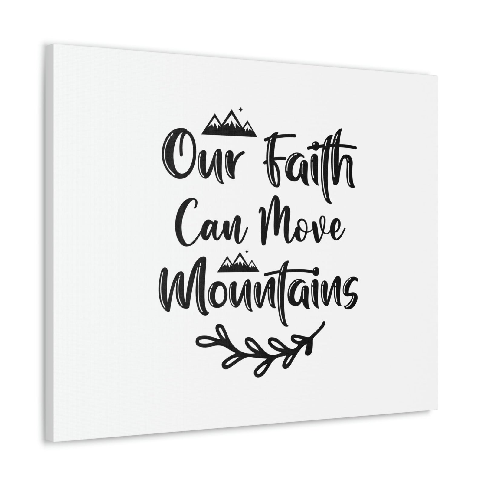 Scripture Walls Our Faith Can Move Mountains Matthew 17:20 Christian Wall Art Bible Verse Print Ready to Hang Unframed-Express Your Love Gifts