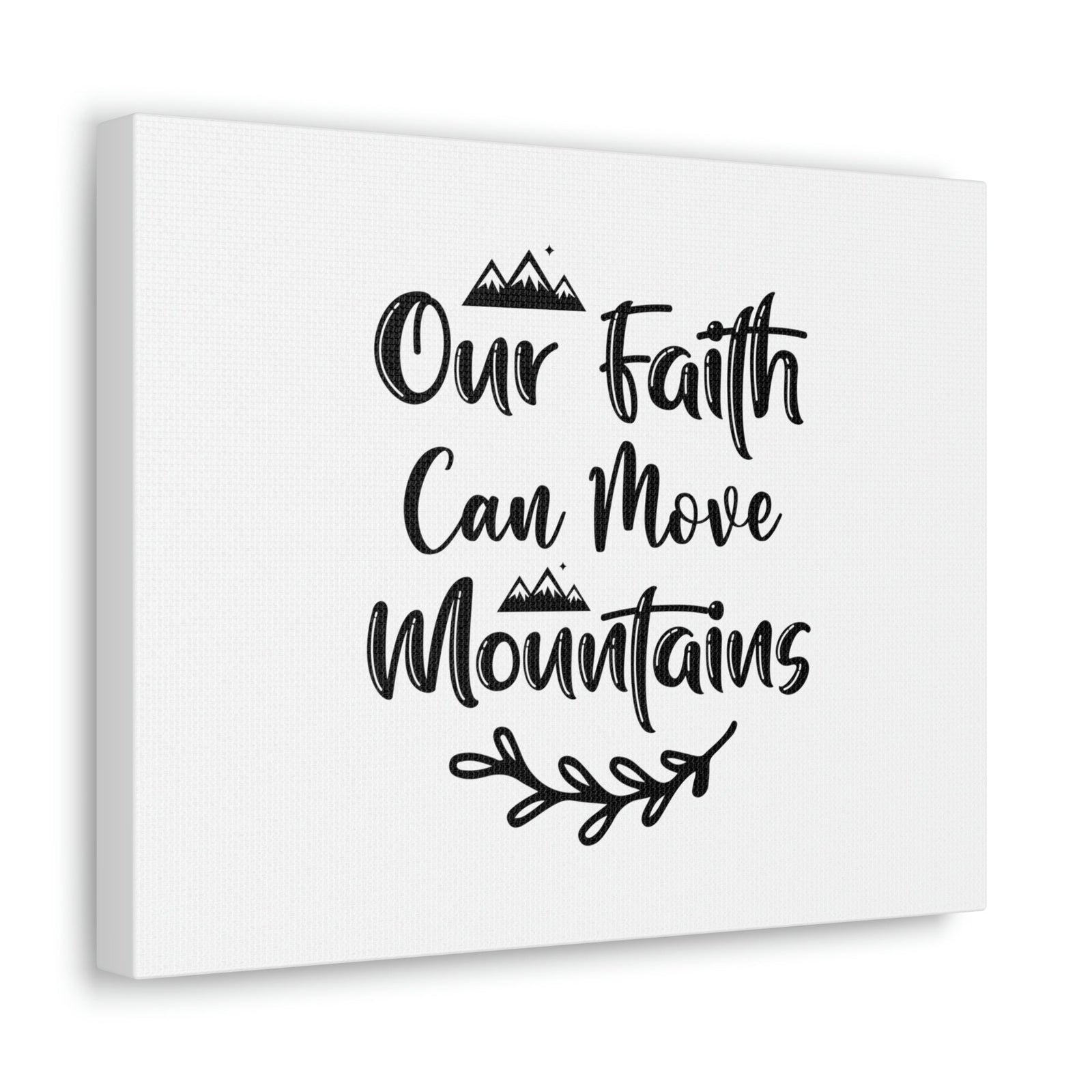 Scripture Walls Our Faith Can Move Mountains Matthew 17:20 Christian Wall Art Bible Verse Print Ready to Hang Unframed-Express Your Love Gifts
