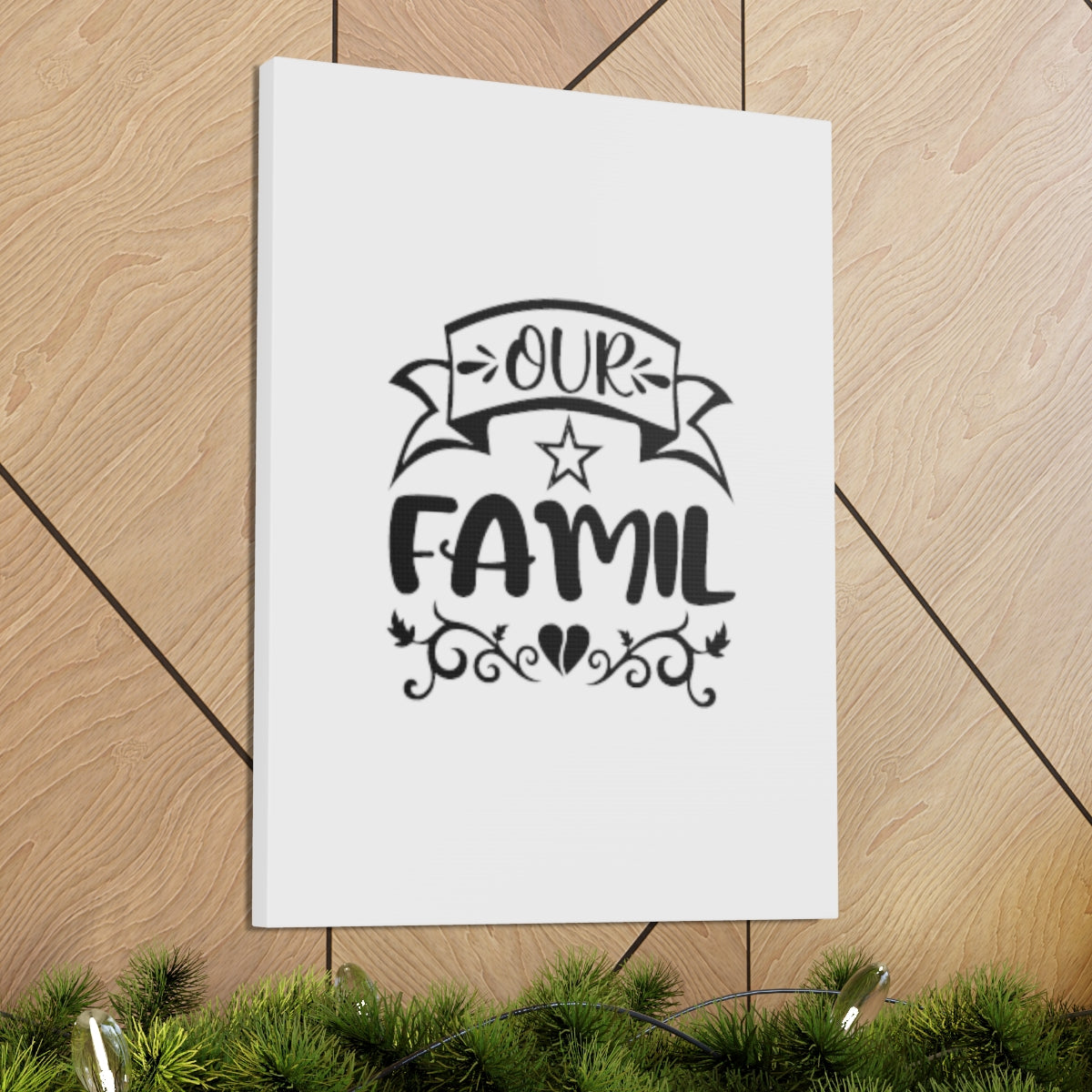 Scripture Walls Our Family 1 John 4:20 Christian Wall Art Bible Verse Print Ready to Hang Unframed-Express Your Love Gifts