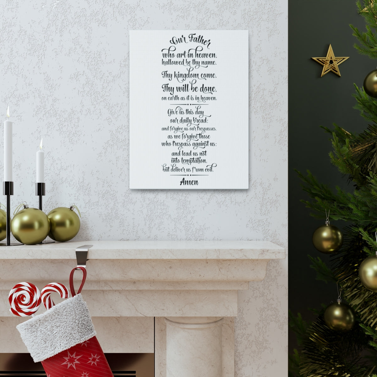 Scripture Walls Our Father Matthew 6:9 Christian Wall Art Print Ready to Hang Unframed-Express Your Love Gifts