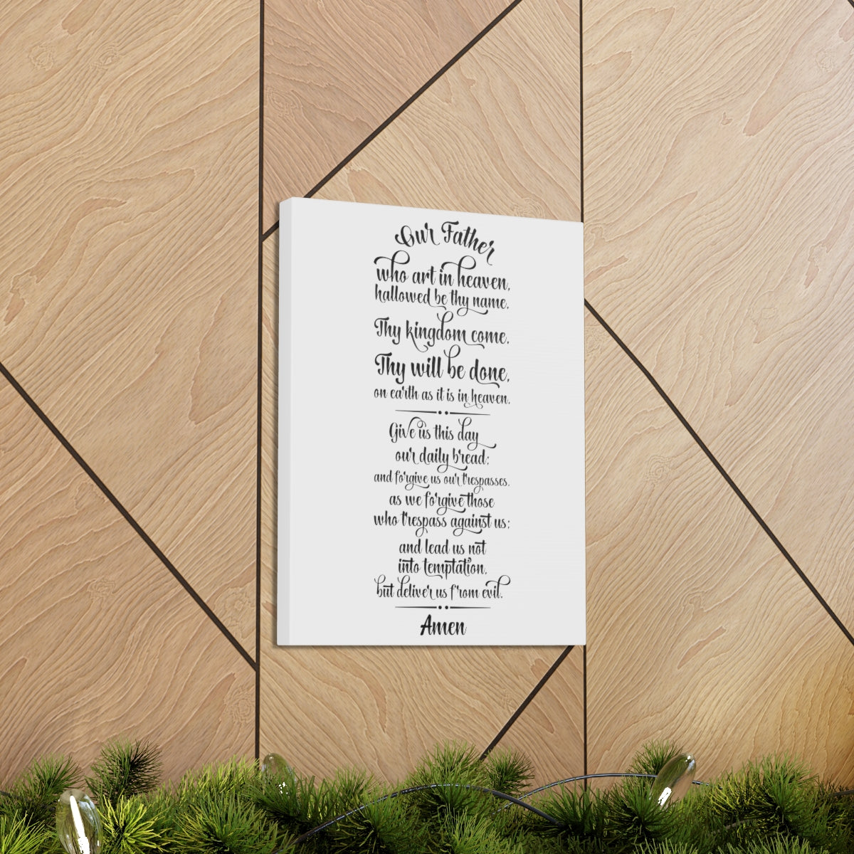 Scripture Walls Our Father Matthew 6:9 Christian Wall Art Print Ready to Hang Unframed-Express Your Love Gifts