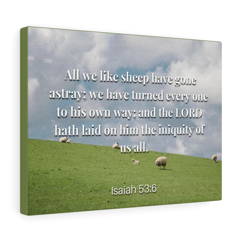 Scripture Walls Own Way Isaiah 53:6 Bible Verse Canvas Christian Wall Art Ready to Hang Unframed-Express Your Love Gifts