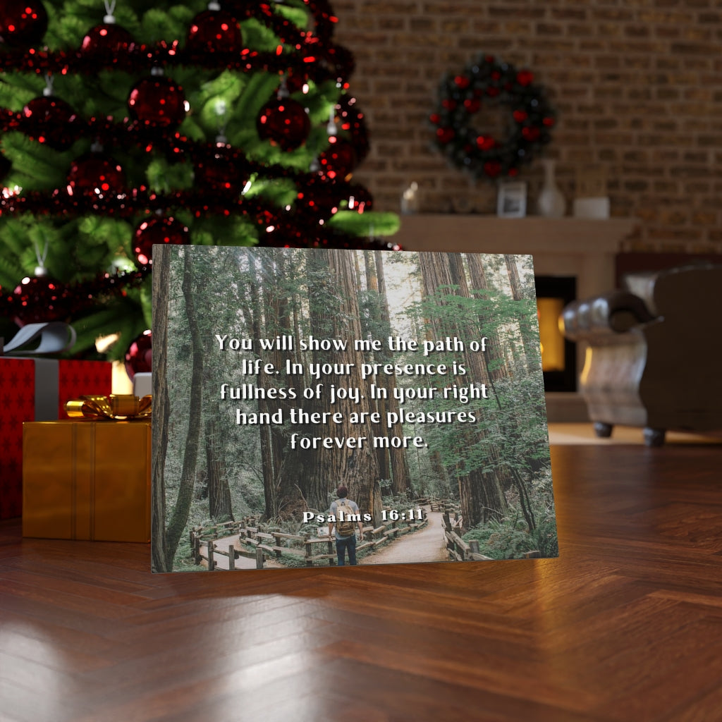 Scripture Walls Path Of Life Psalms 16:11 Bible Verse Canvas Christian Wall Art Ready to Hang Unframed-Express Your Love Gifts