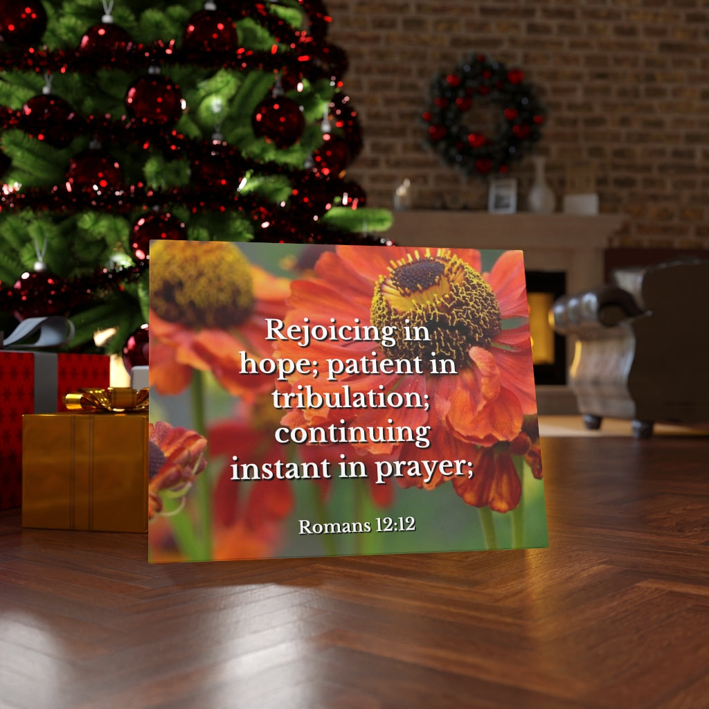 Scripture Walls Patient In Tribulation Romans 12:12 Bible Verse Canvas Christian Wall Art Ready to Hang Unframed-Express Your Love Gifts