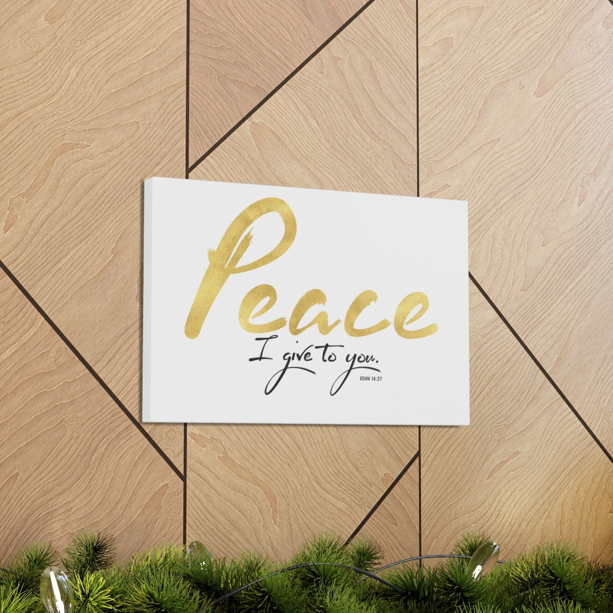 Scripture Walls Peace I Give To You John 14:27 Bible Verse Canvas Christian Wall Art Ready to Hang Unframed-Express Your Love Gifts