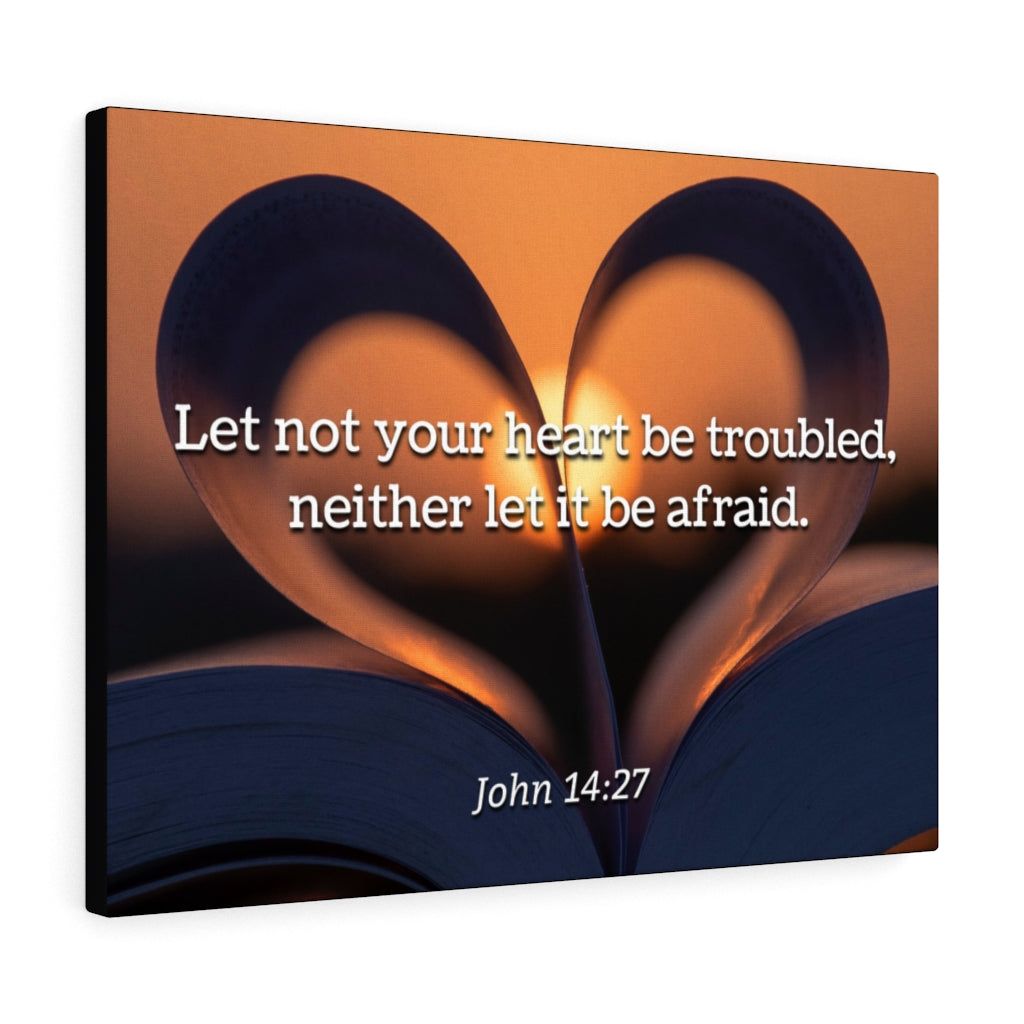 Scripture Walls Peace John 14:27 Bible Verse Canvas Christian Wall Art Ready to Hang Unframed-Express Your Love Gifts
