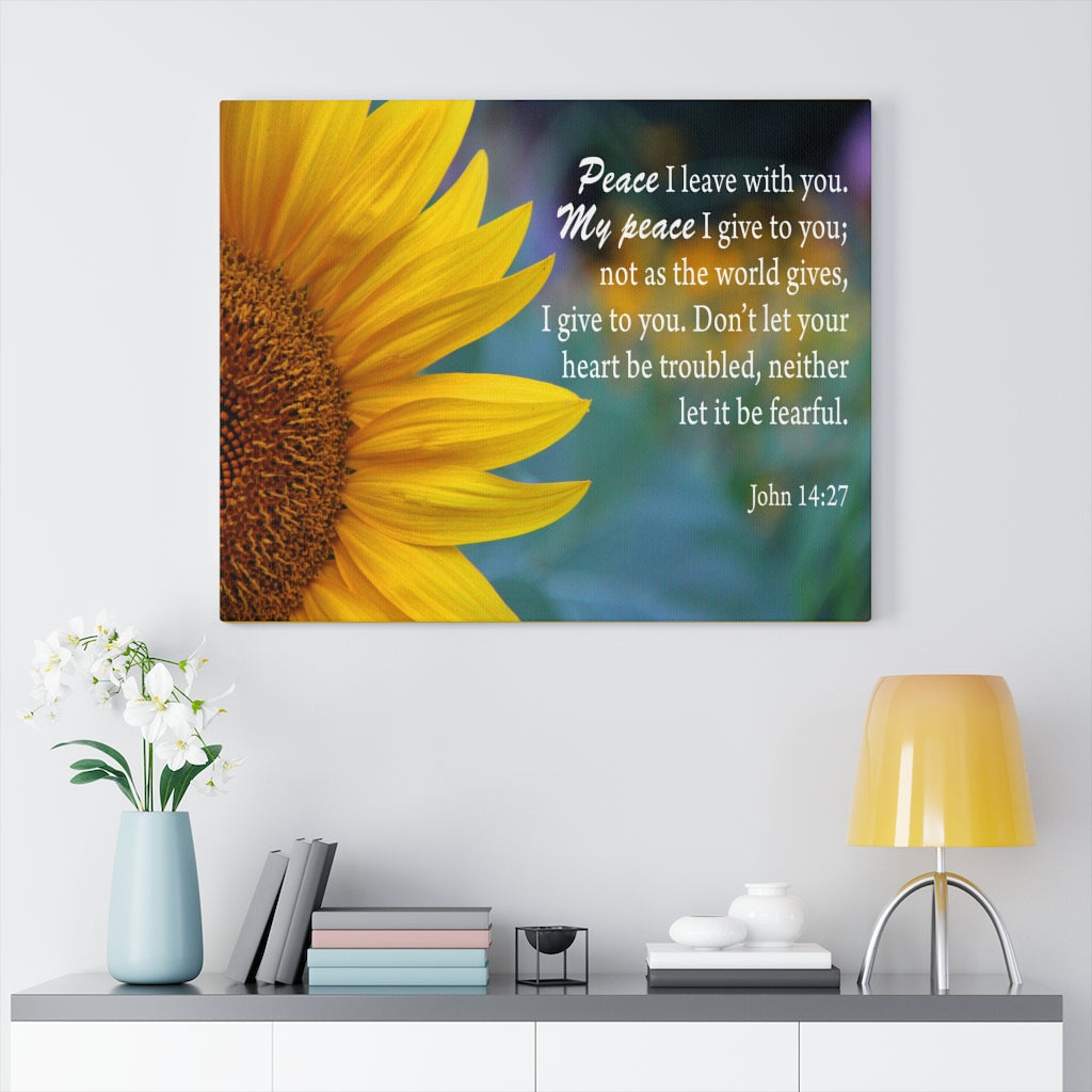Scripture Walls Peace John 14:27 Wall Art Christian Home Decor Unframed-Express Your Love Gifts