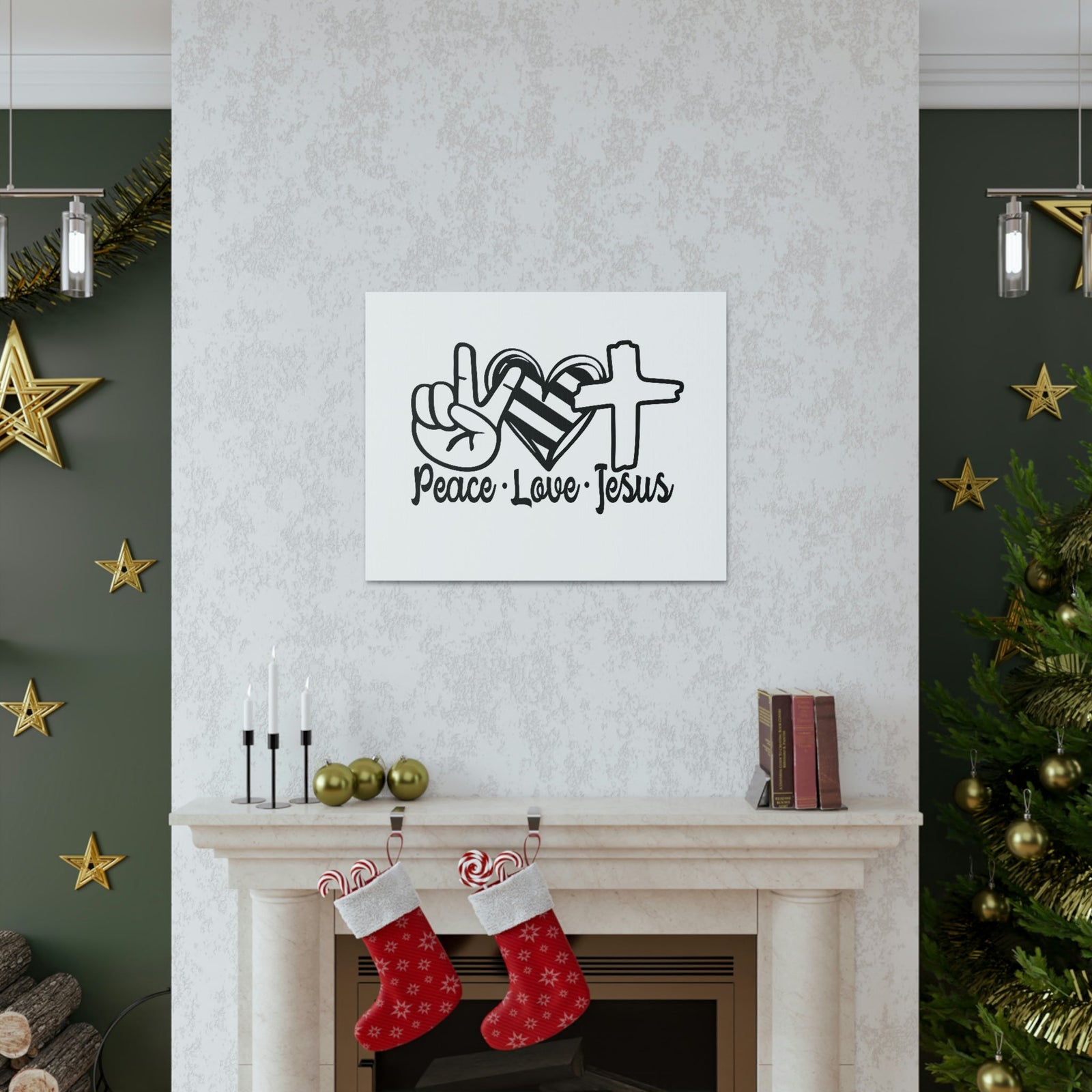 Scripture Walls Peace Love Jesus Galatians 5:22 Christian Wall Art Print Ready to Hang Unframed-Express Your Love Gifts