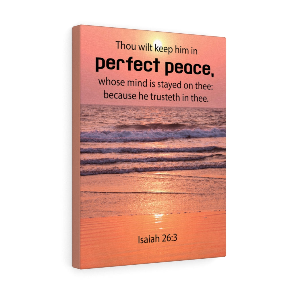Scripture Walls Perfect Peace Isaiah 26:3 Christian Home Decor Bible Art Unframed-Express Your Love Gifts