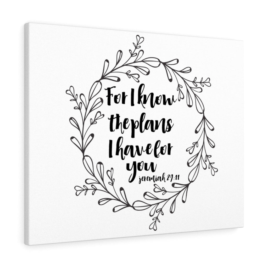 Scripture Walls Plans I Have For You Jeremiah 29:11 Bible Verse Canvas Christian Wall Art Ready to Hang Unframed-Express Your Love Gifts