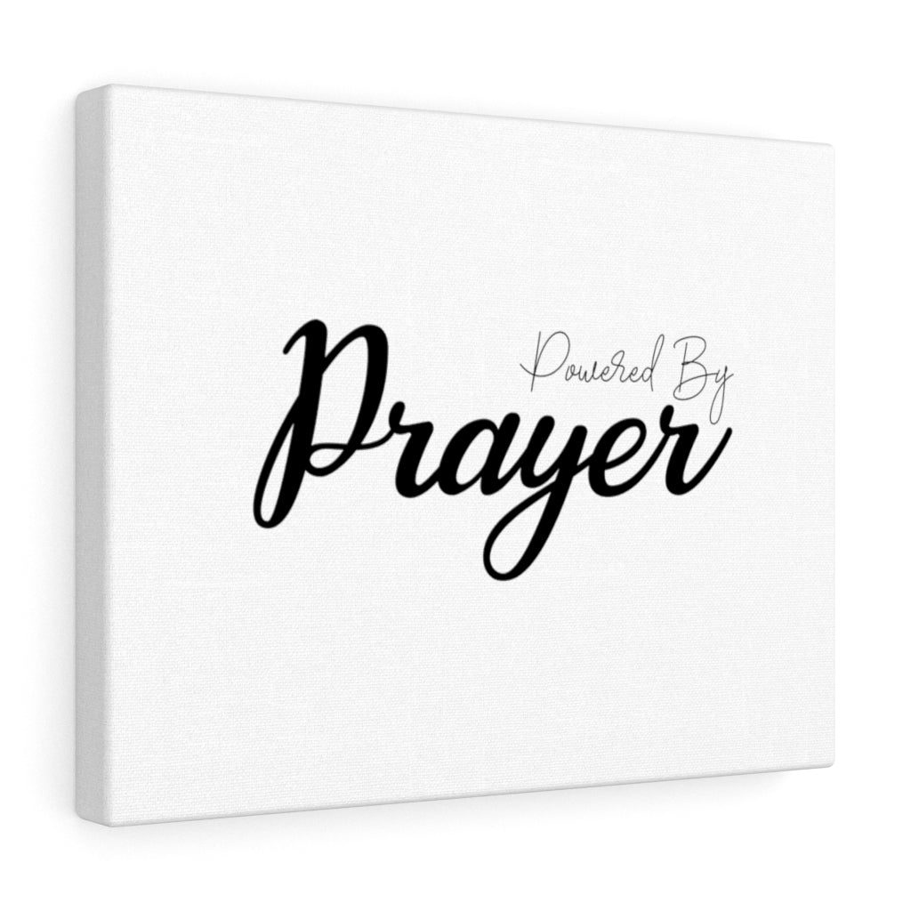 Scripture Walls Powered By Prayer Bible Verse Canvas Christian Wall Art Ready to Hang Unframed-Express Your Love Gifts