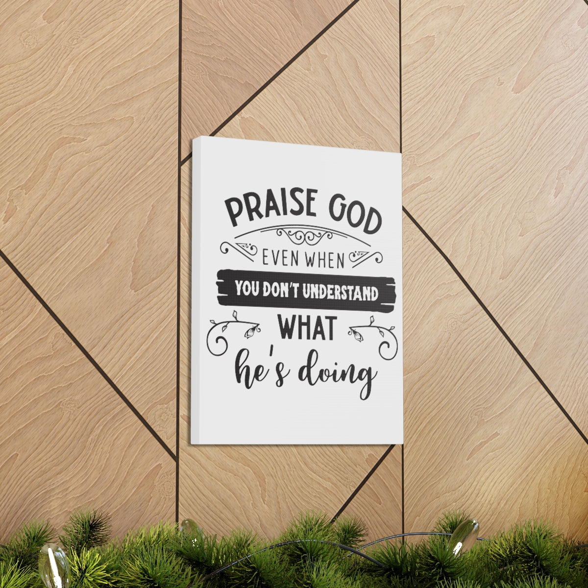 Scripture Walls Praise God Even Psalm 103:1 Christian Wall Art Print Ready to Hang Unframed-Express Your Love Gifts
