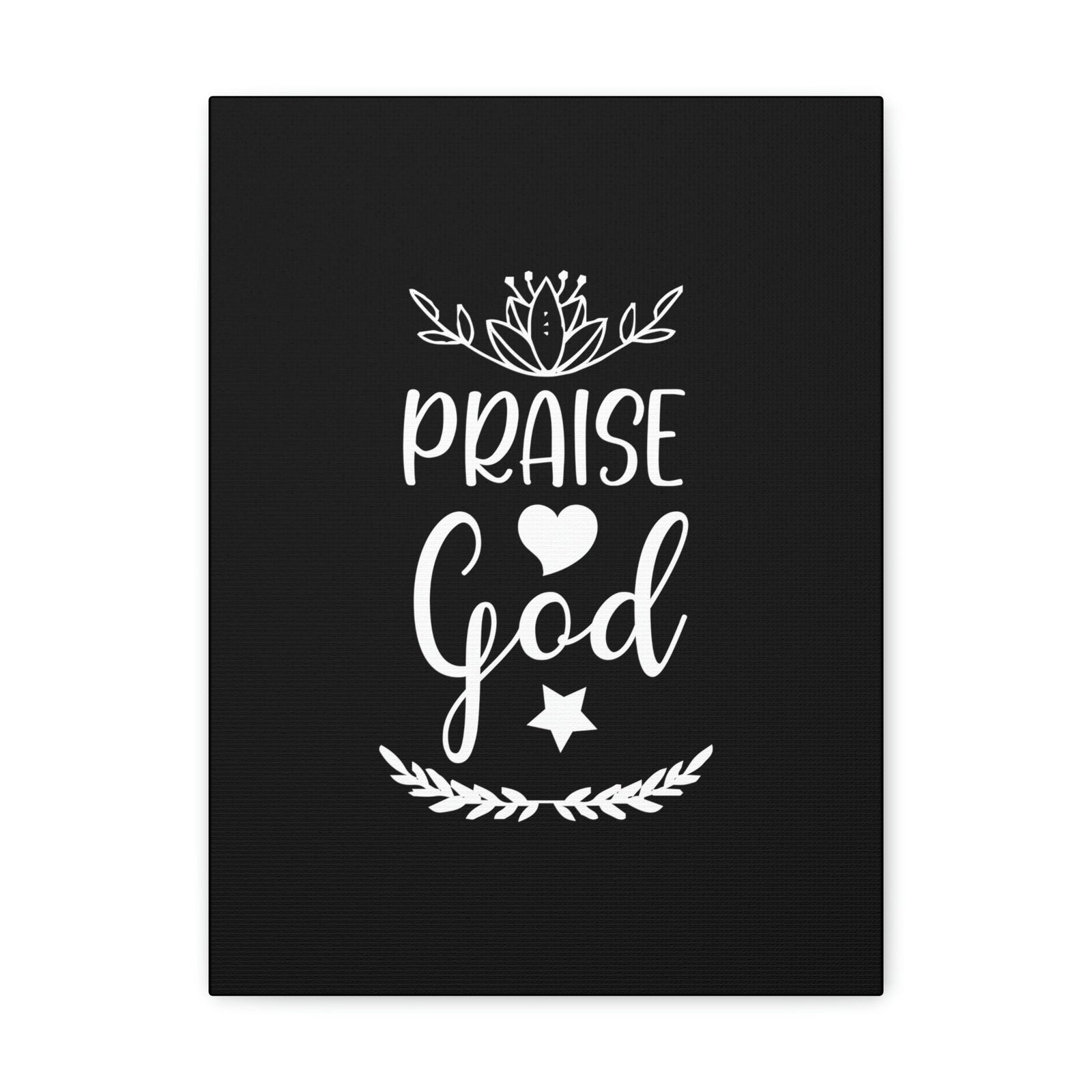 Scripture Walls Praise God Hebrews 13:15 White Christian Wall Art Bible Verse Print Ready to Hang Unframed-Express Your Love Gifts