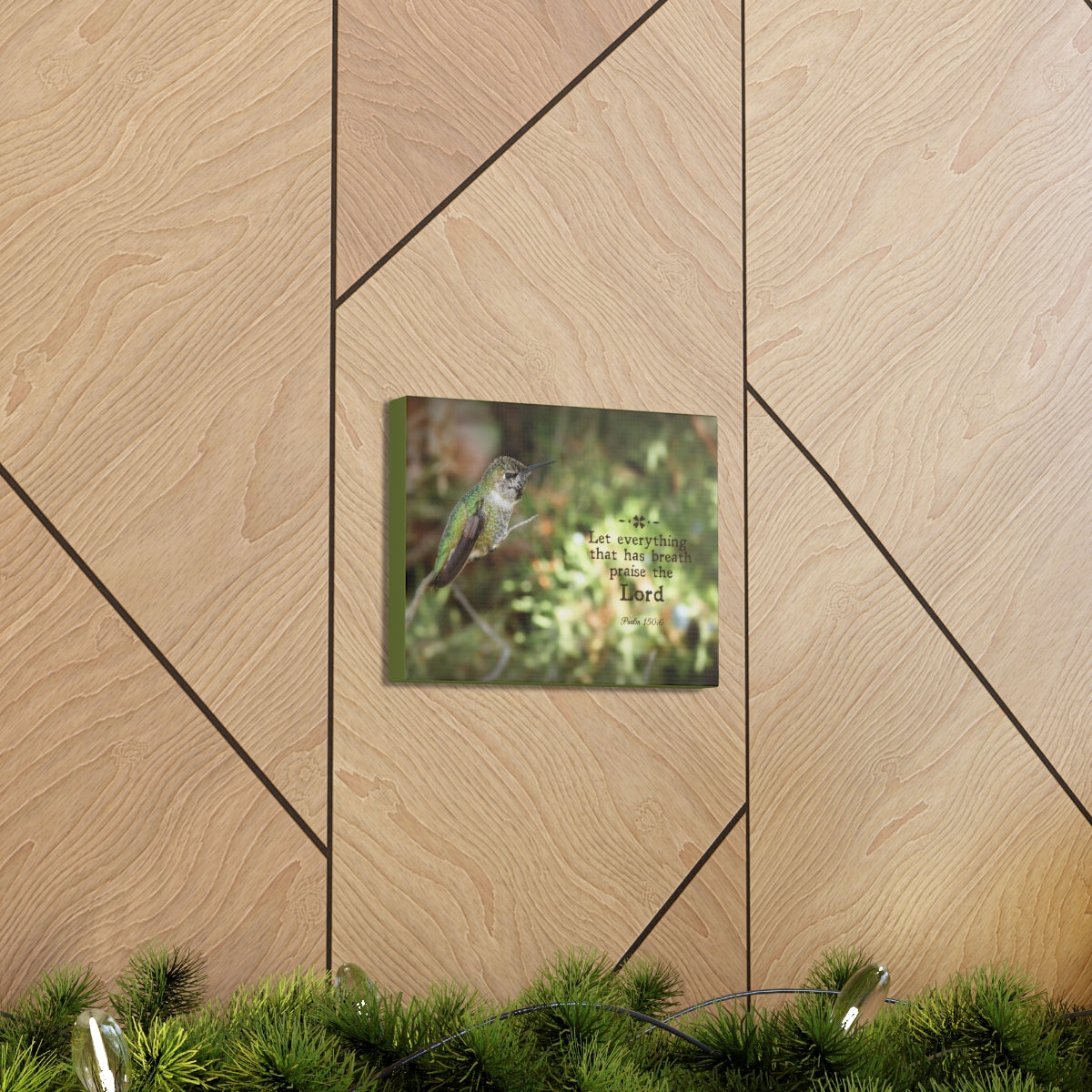 Scripture Walls Praise The Lord Psalm 150:6 Bible Verse Canvas Christian Wall Art Bible Verse Print Ready To Hang Unframed-Express Your Love Gifts