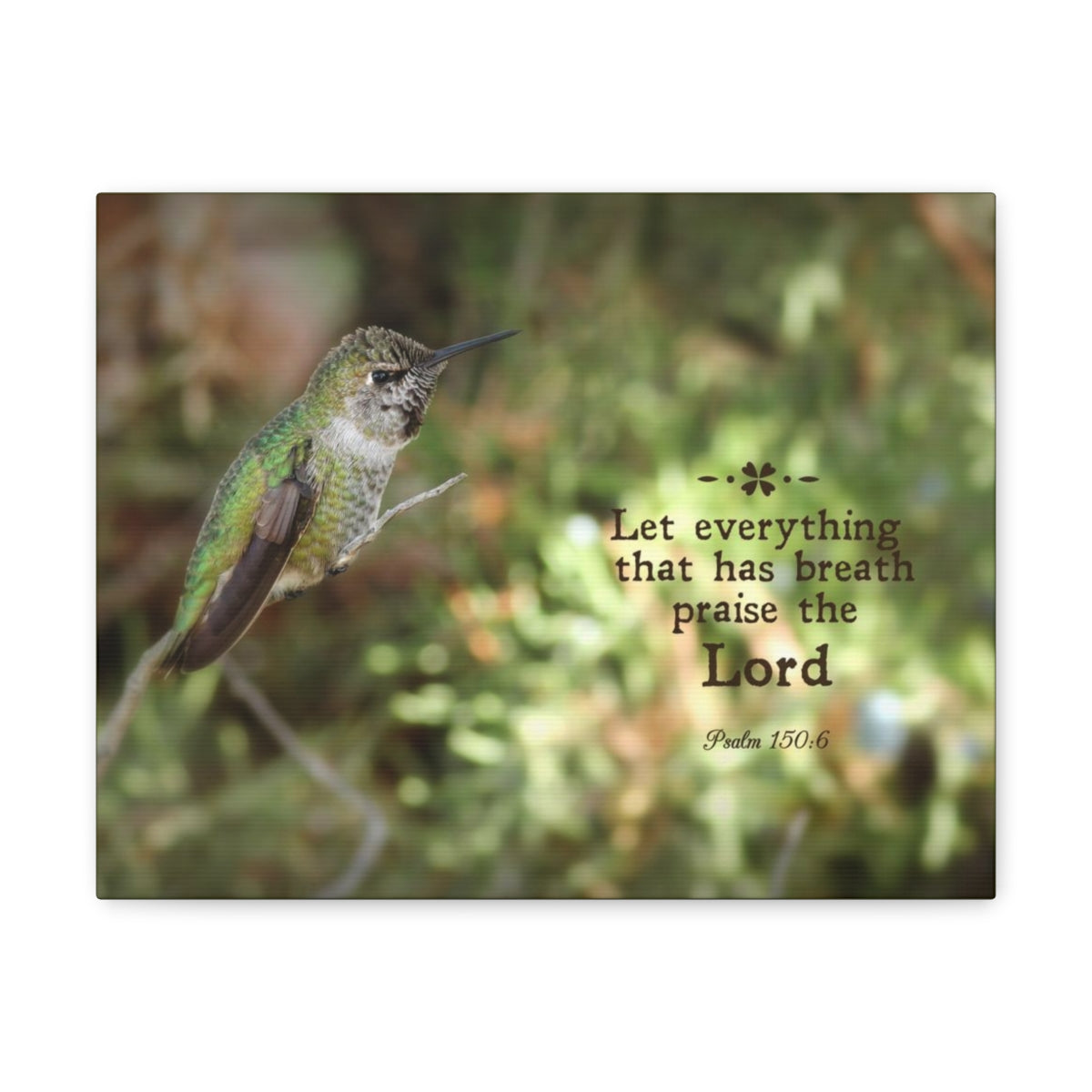 Scripture Walls Praise The Lord Psalm 150:6 Bible Verse Canvas Christian Wall Art Bible Verse Print Ready To Hang Unframed-Express Your Love Gifts