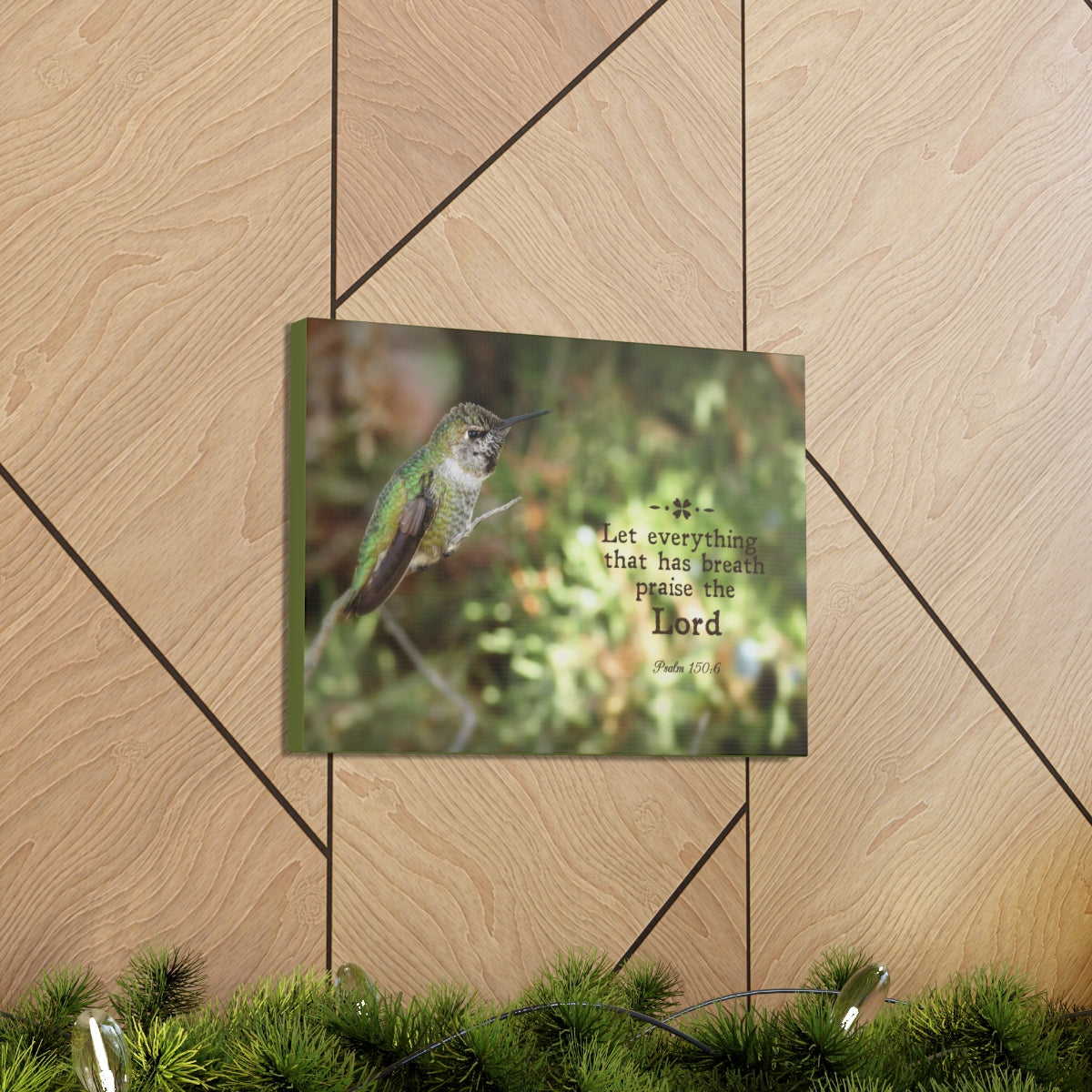 Scripture Walls Praise The Lord Psalm 150:6 Bible Verse Canvas Christian Wall Art Bible Verse Print Ready To Hang Unframed-Express Your Love Gifts