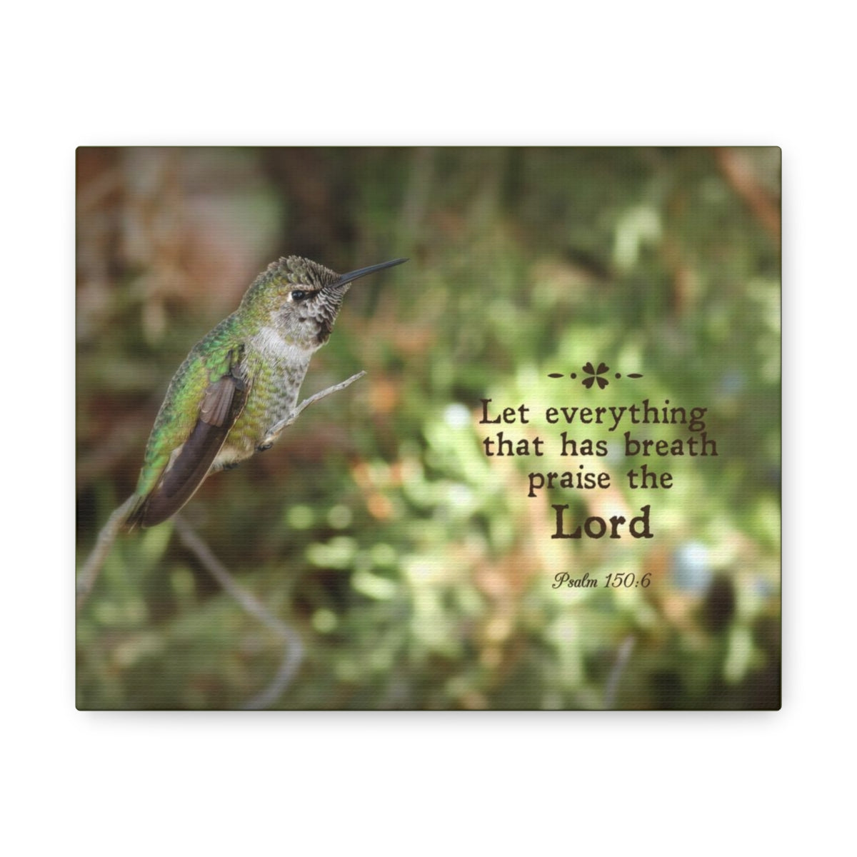 Scripture Walls Praise The Lord Psalm 150:6 Bible Verse Canvas Christian Wall Art Bible Verse Print Ready To Hang Unframed-Express Your Love Gifts