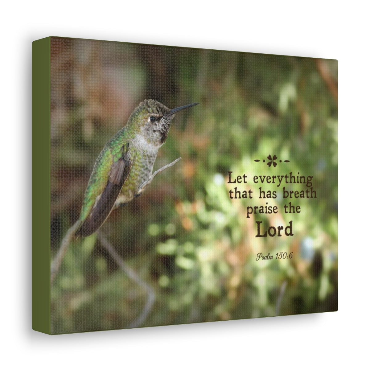 Scripture Walls Praise The Lord Psalm 150:6 Bible Verse Canvas Christian Wall Art Bible Verse Print Ready To Hang Unframed-Express Your Love Gifts