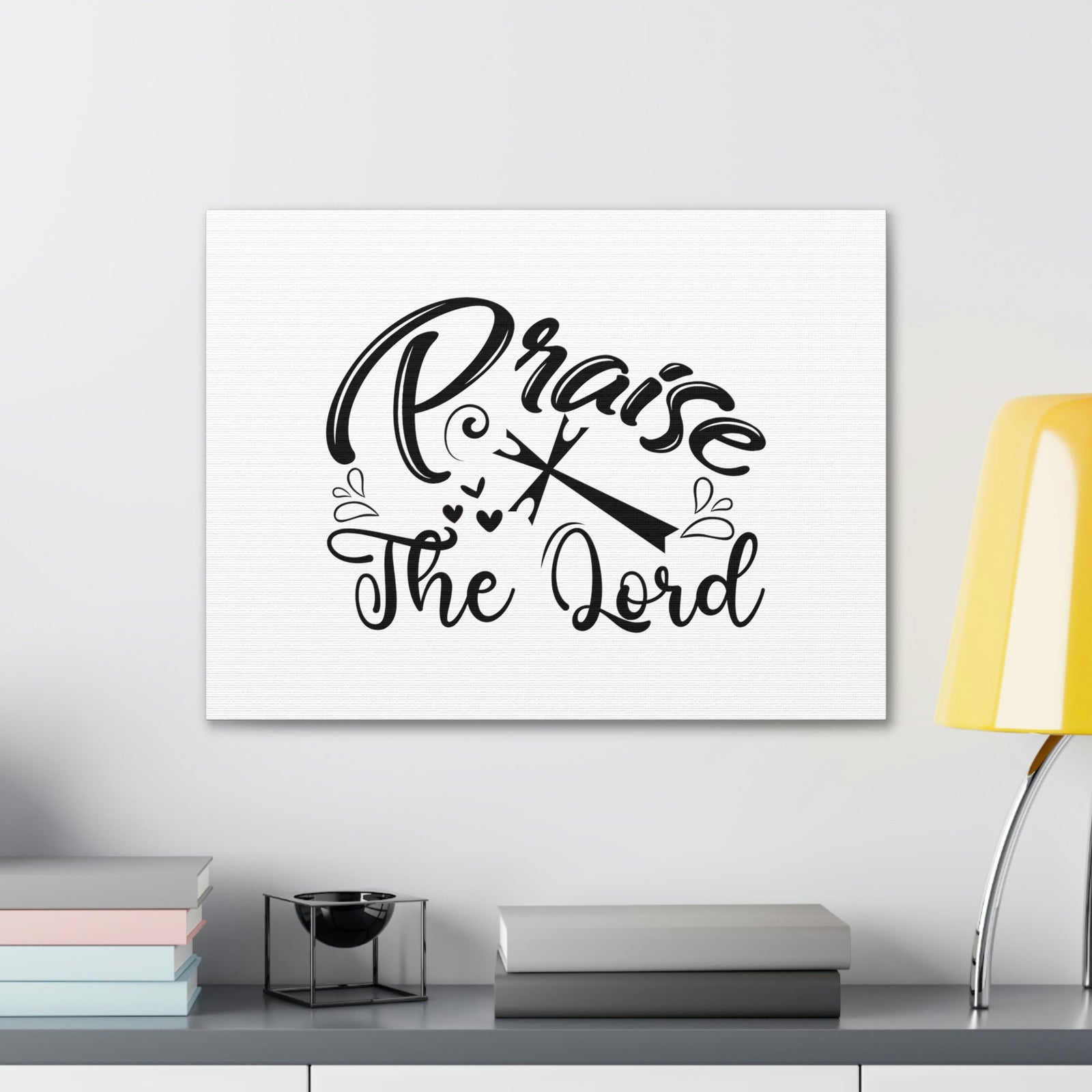 Scripture Walls Praise The Lord Psalm 150:6 Cross Christian Wall Art Bible Verse Print Ready to Hang Unframed-Express Your Love Gifts
