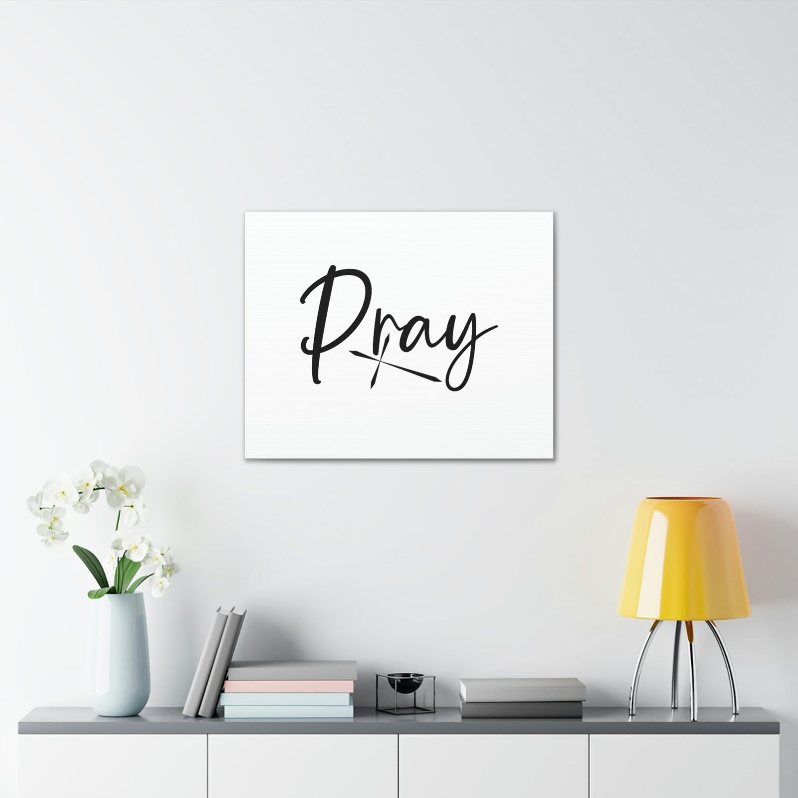 Scripture Walls Pray 1 Thessalonians 5:17 Sharp Cross Christian Wall Art Bible Verse Print Ready to Hang Unframed-Express Your Love Gifts