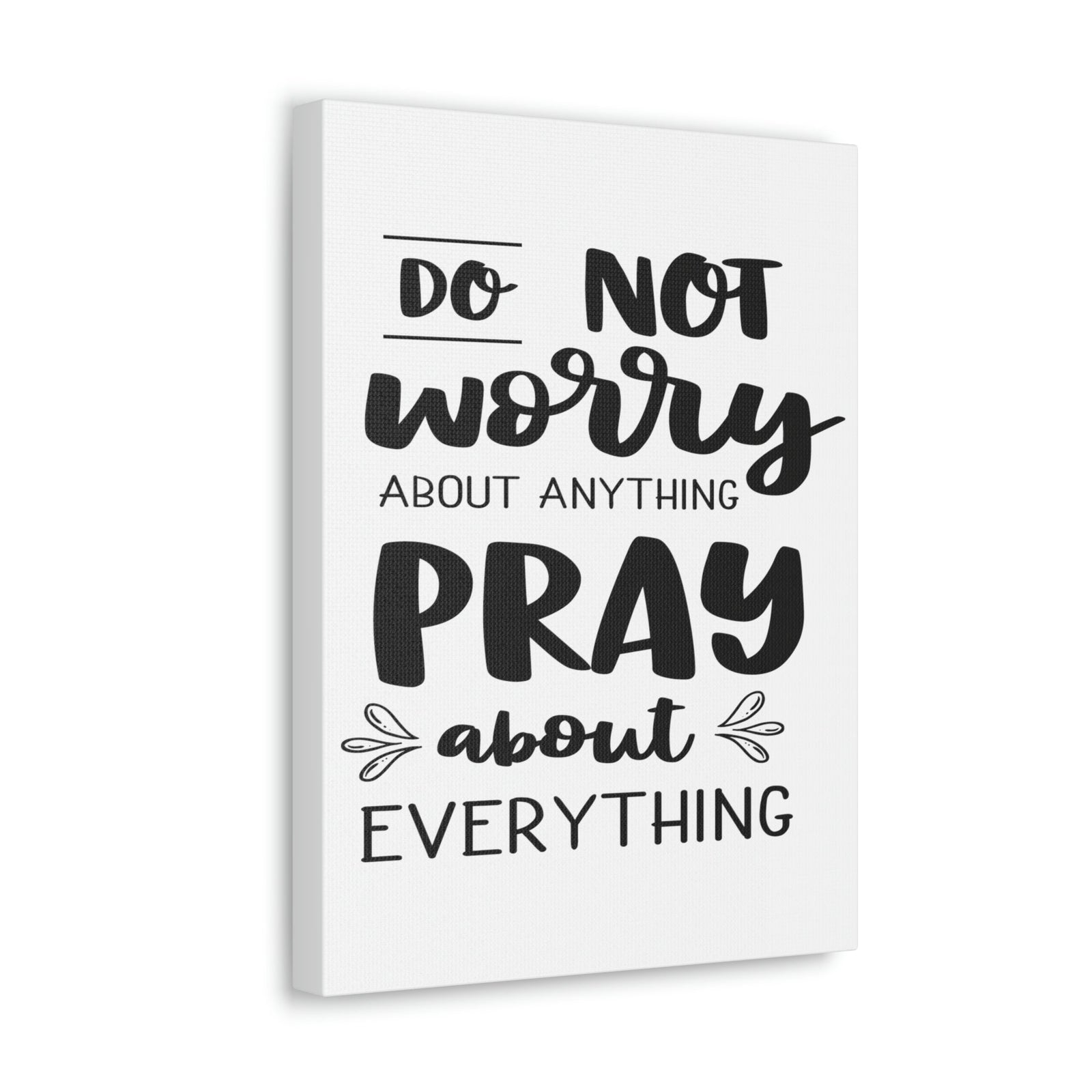 Scripture Walls Pray About Anything Philippians 4:7 Christian Wall Art Print Ready to Hang Unframed-Express Your Love Gifts