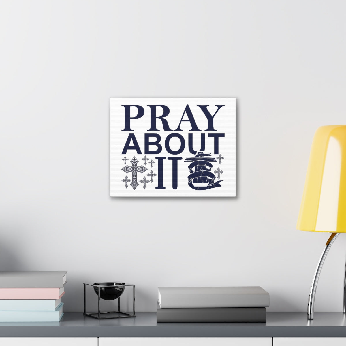 Scripture Walls Pray About It 1 Thessalonians 5:16-18 Christian Wall Art Print Ready to Hang Unframed-Express Your Love Gifts