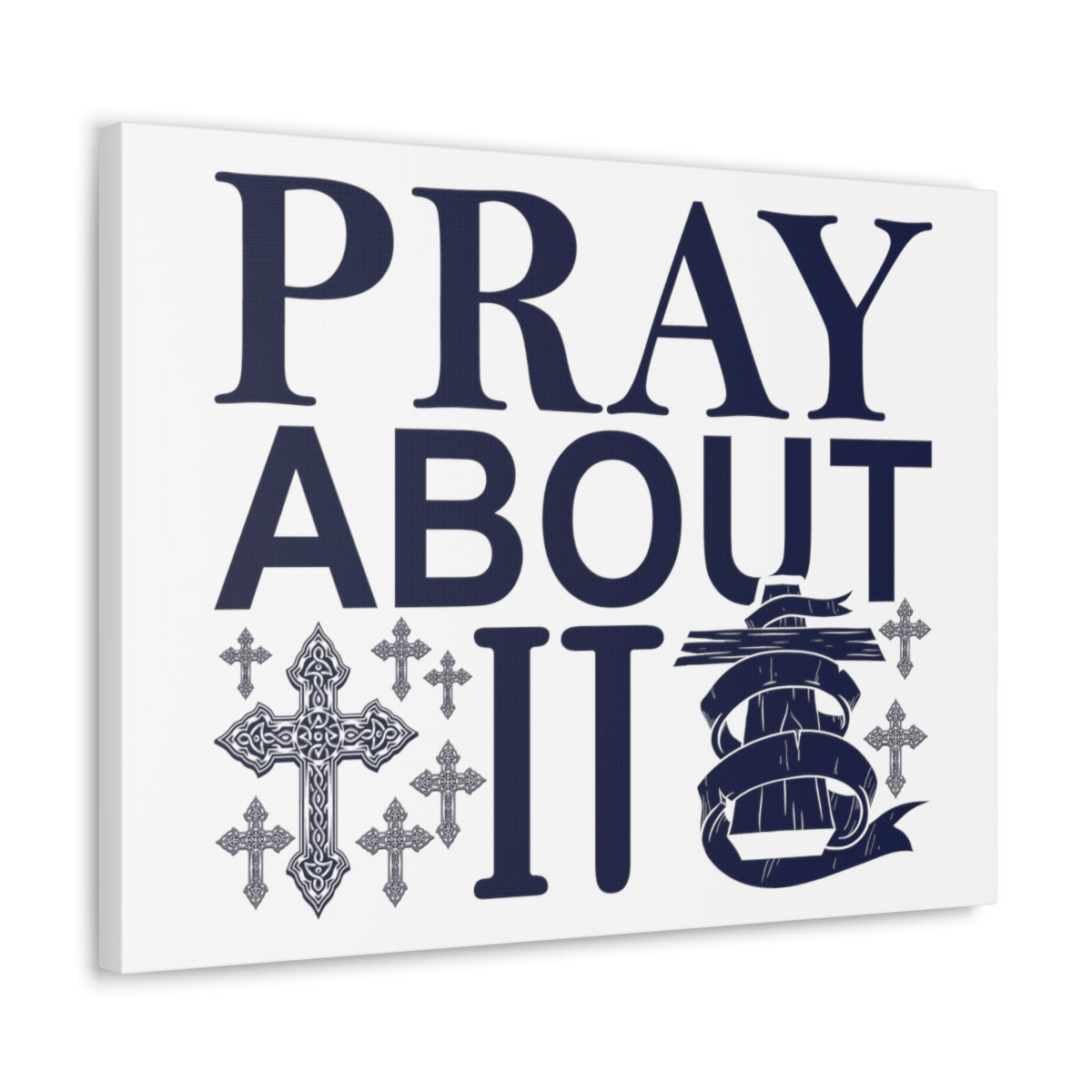 Scripture Walls Pray About It 1 Thessalonians 5:16-18 Christian Wall Art Print Ready to Hang Unframed-Express Your Love Gifts