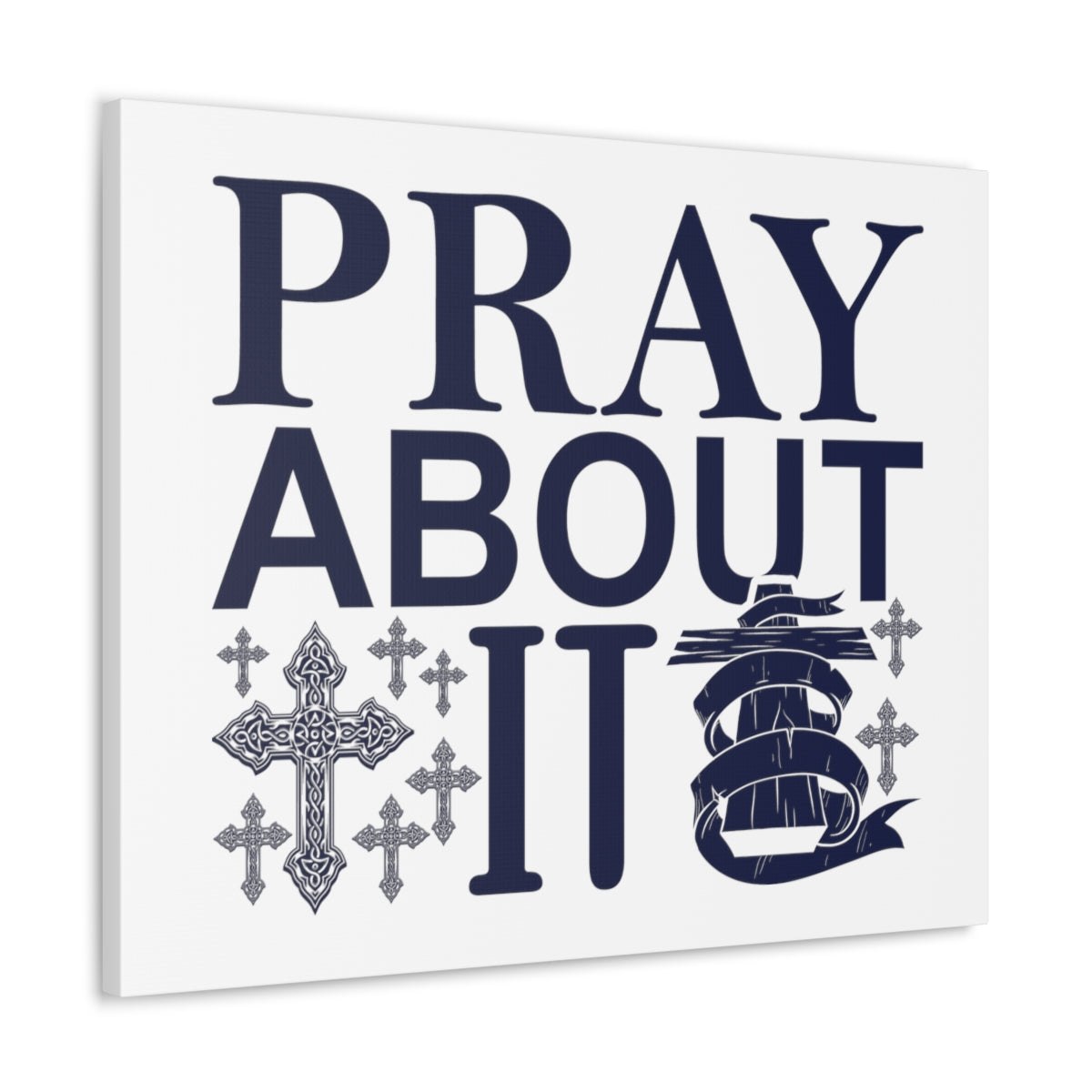 Scripture Walls Pray About It 1 Thessalonians 5:16-18 Christian Wall Art Print Ready to Hang Unframed-Express Your Love Gifts