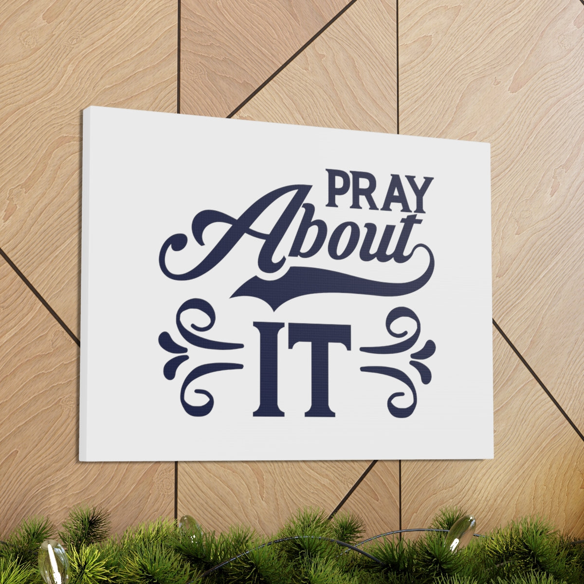 Scripture Walls Pray About It Wind 1 John 5:14 Christian Wall Art Bible Verse Print Ready to Hang Unframed-Express Your Love Gifts
